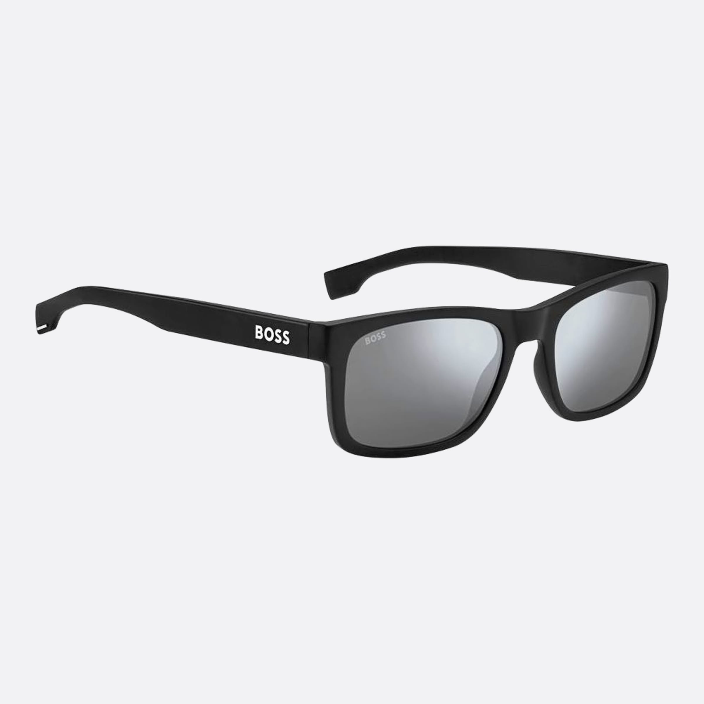 Boss 55mm Boss Black Geometric Men Sunglasses - Detail View