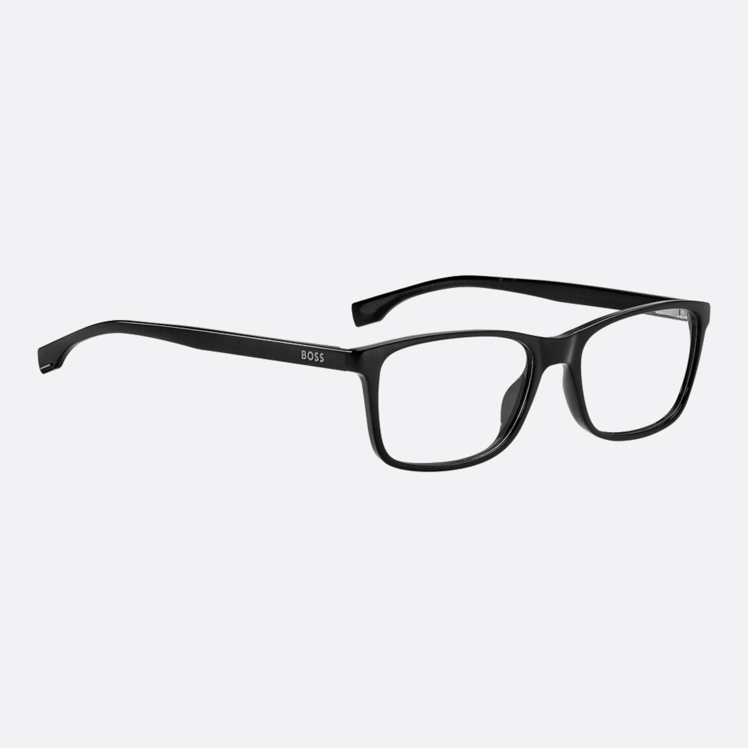 Boss 54mm Boss Black Geometric Men Eyeglasses - Detail View
