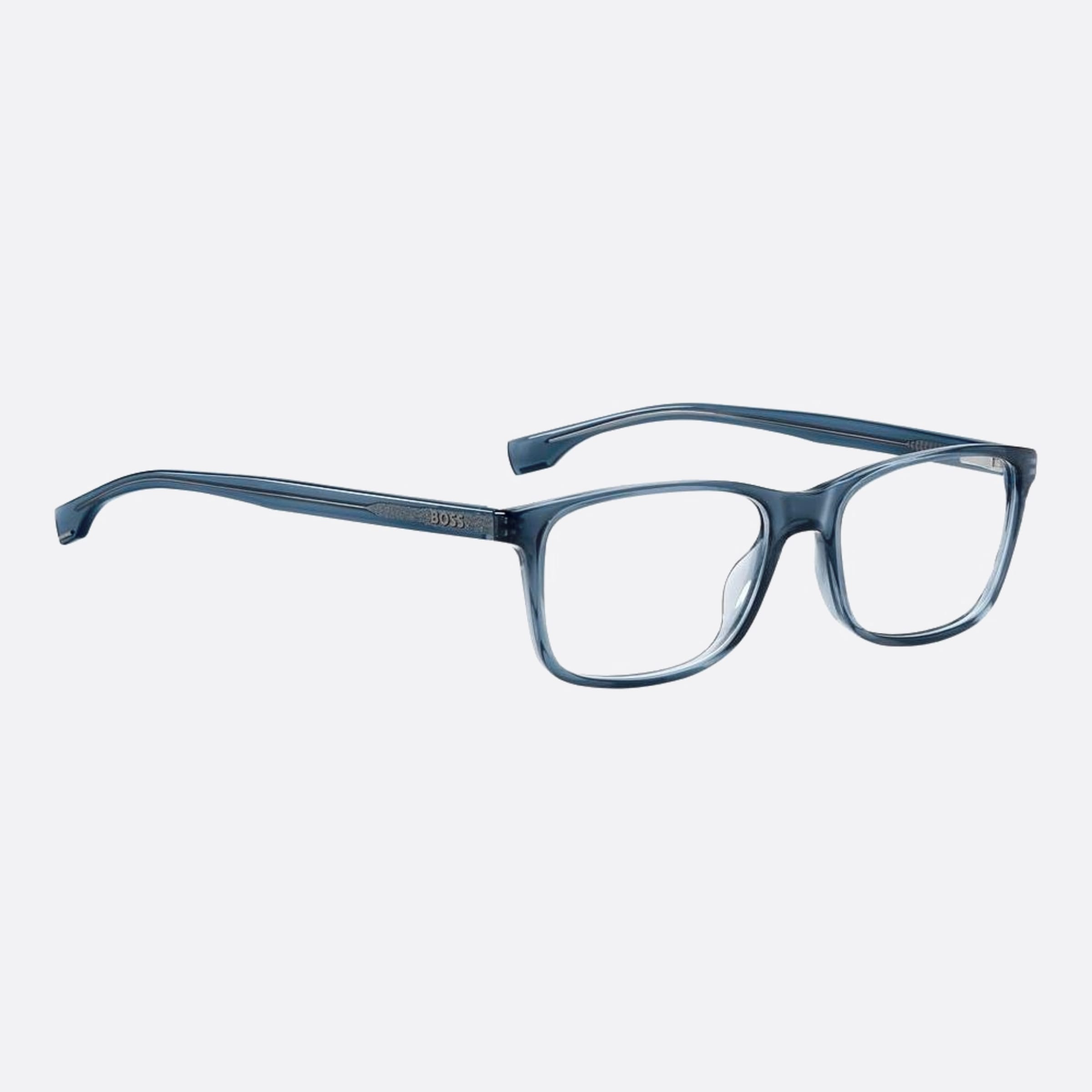 Boss 54mm Boss Pjp Blue Geometric Men Eyeglasses - Detail View