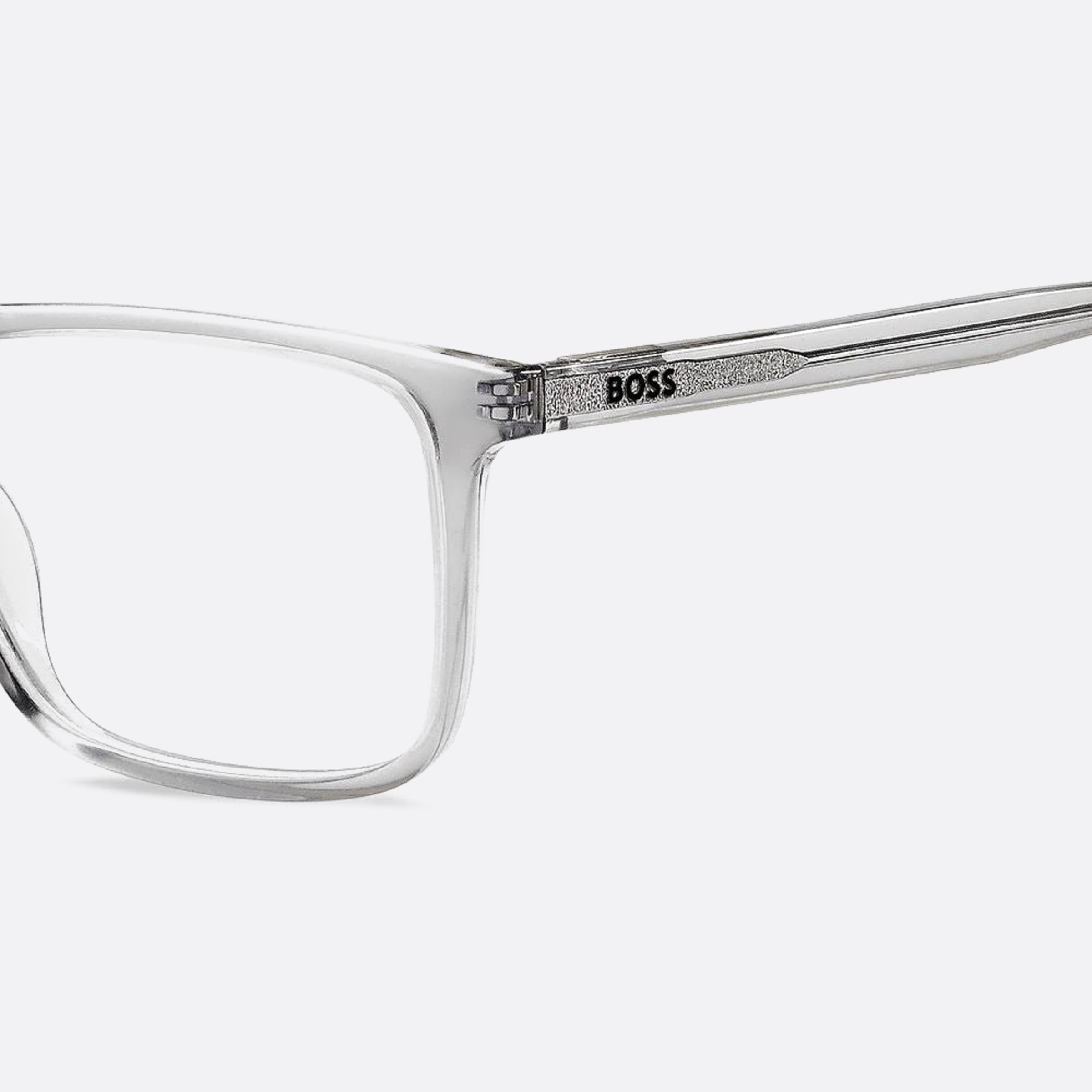 Boss 56mm Boss Kb7 Grey Geometric Men Eyeglasses - Lifestyle Shot