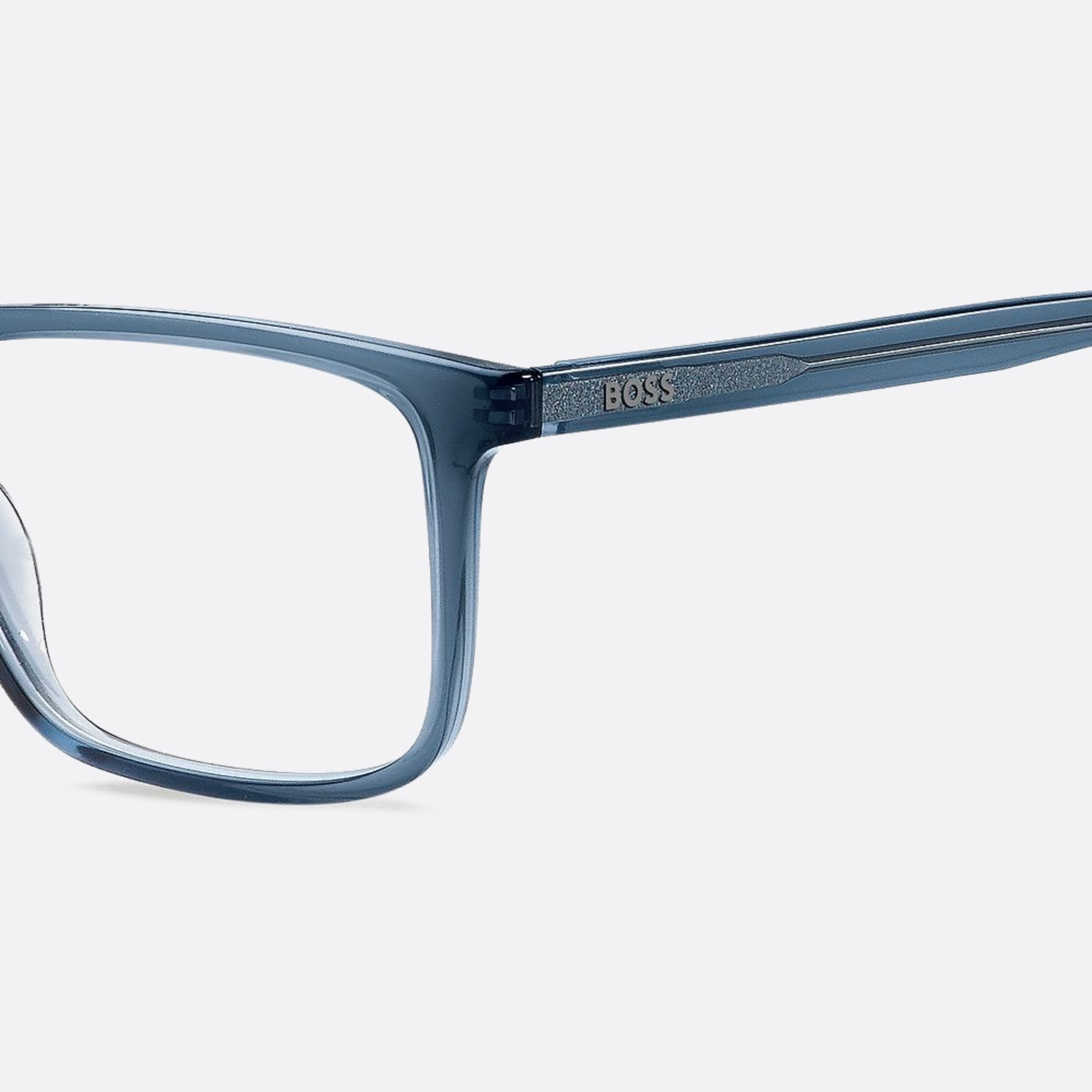 Boss 56mm Boss Pjp Blue Geometric Men Eyeglasses - Lifestyle Shot