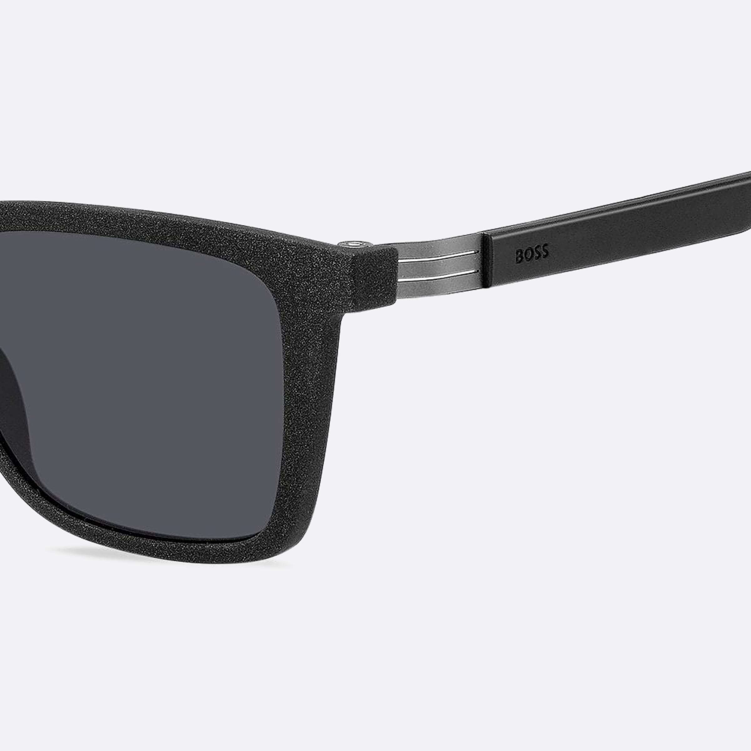 Boss 53mm Boss 0wm Black Squared Men Sunglasses - Lifestyle Shot
