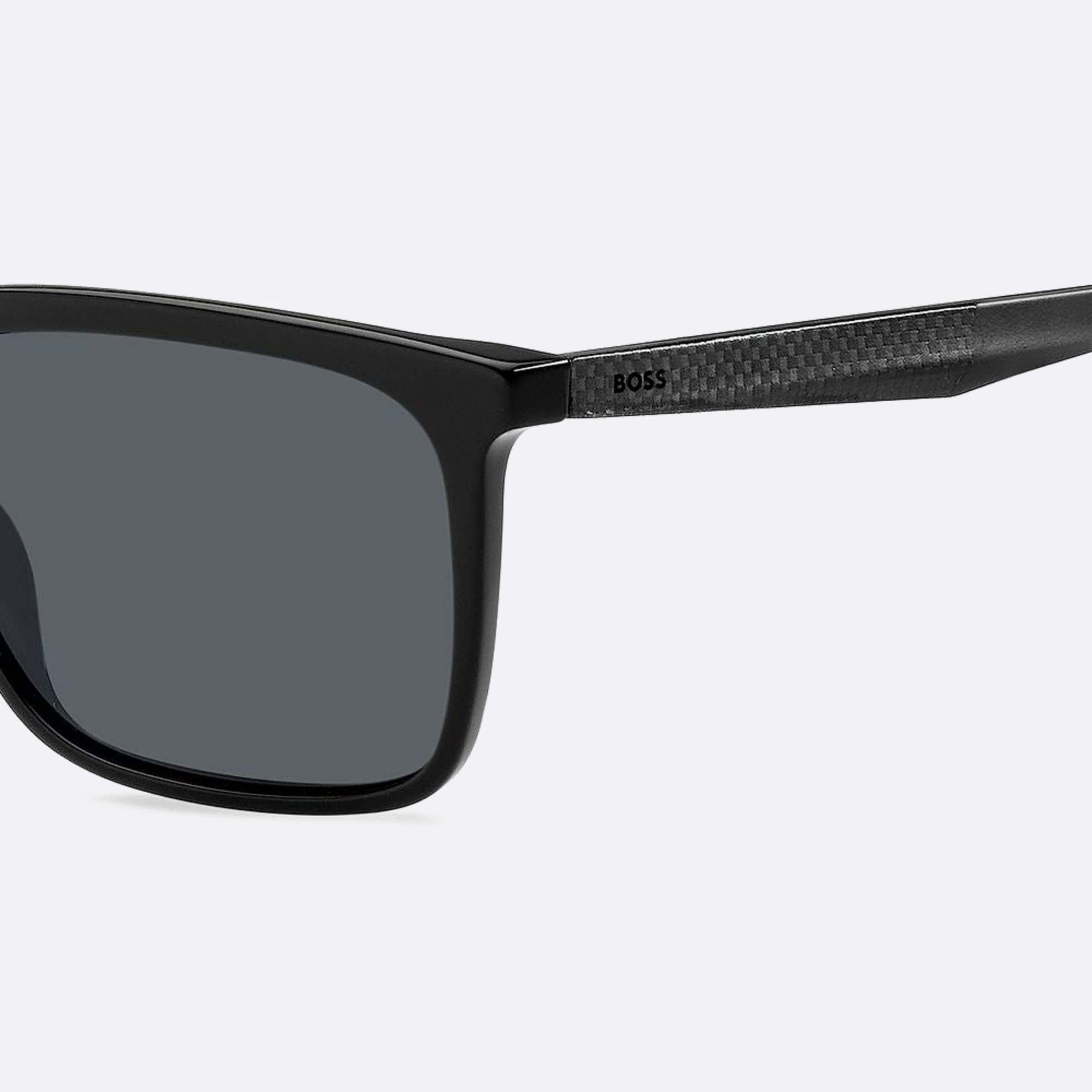 Boss 57mm Boss 08a Black Geometric Men Sunglasses - Lifestyle Shot