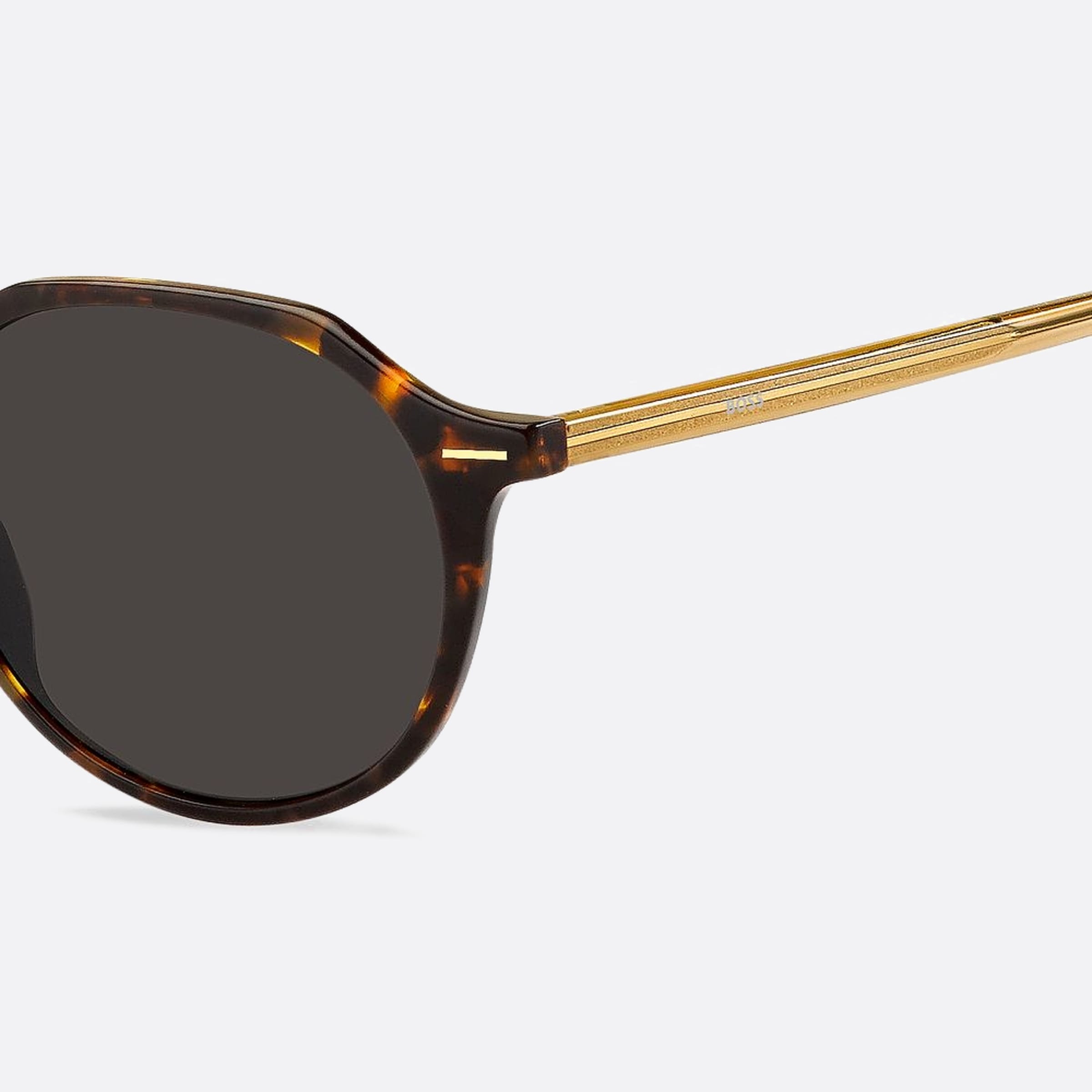 Boss 51mm Boss Hjv Havana Round Women Sunglasses - Detail View