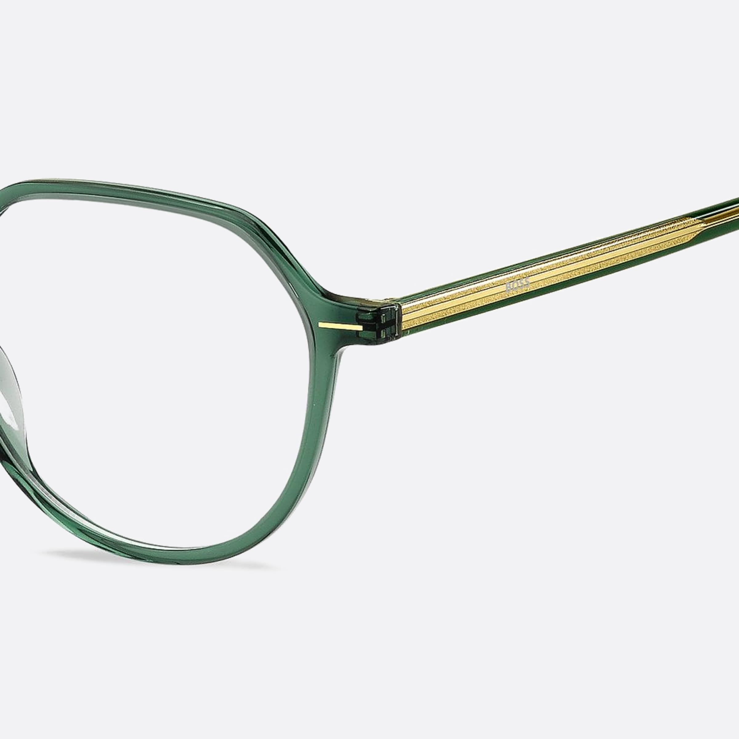 Boss 50mm Boss 1ed Green Round Women Eyeglasses - Lifestyle Shot