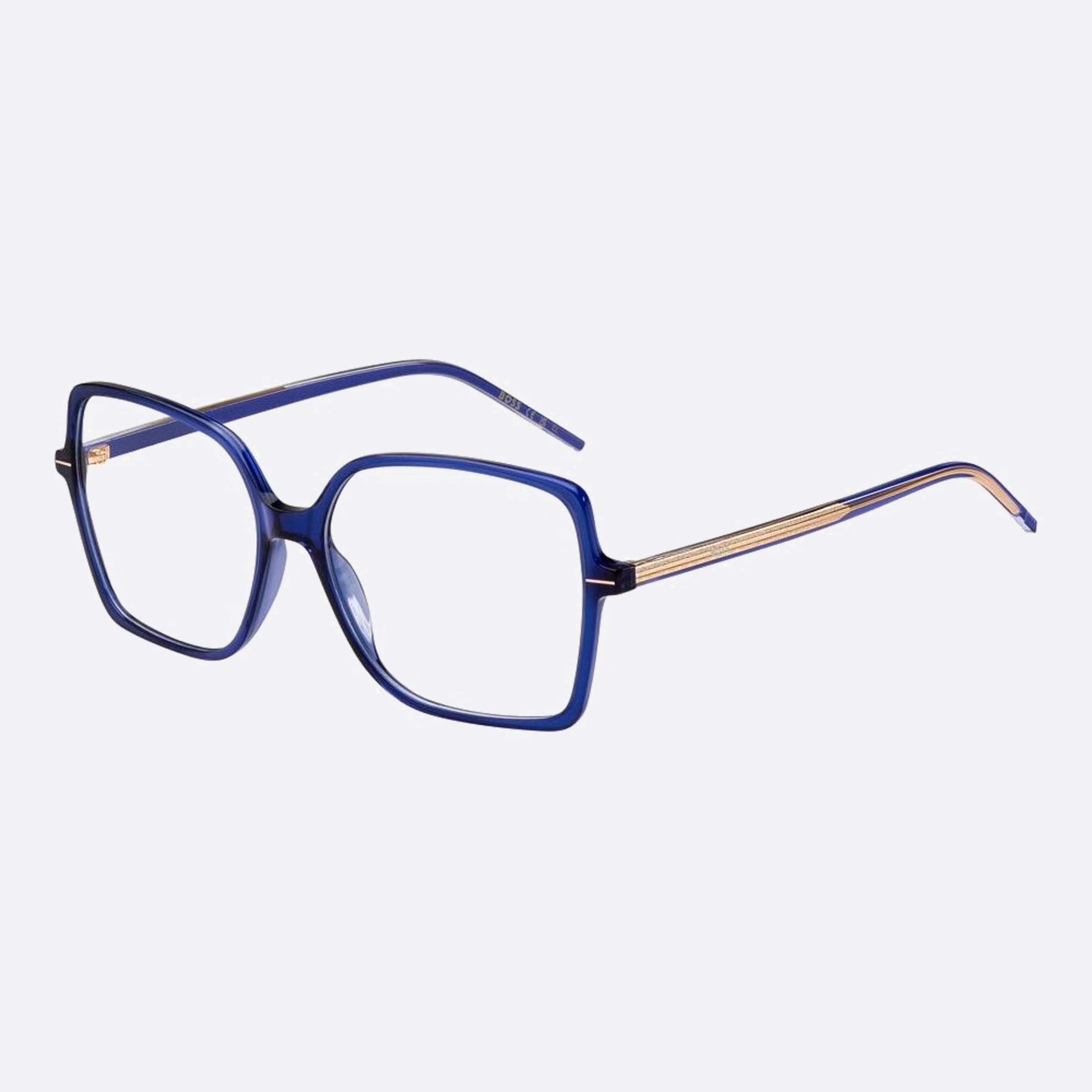 Boss 55mm Boss B3v Violet Geometric Women Eyeglasses - Side View
