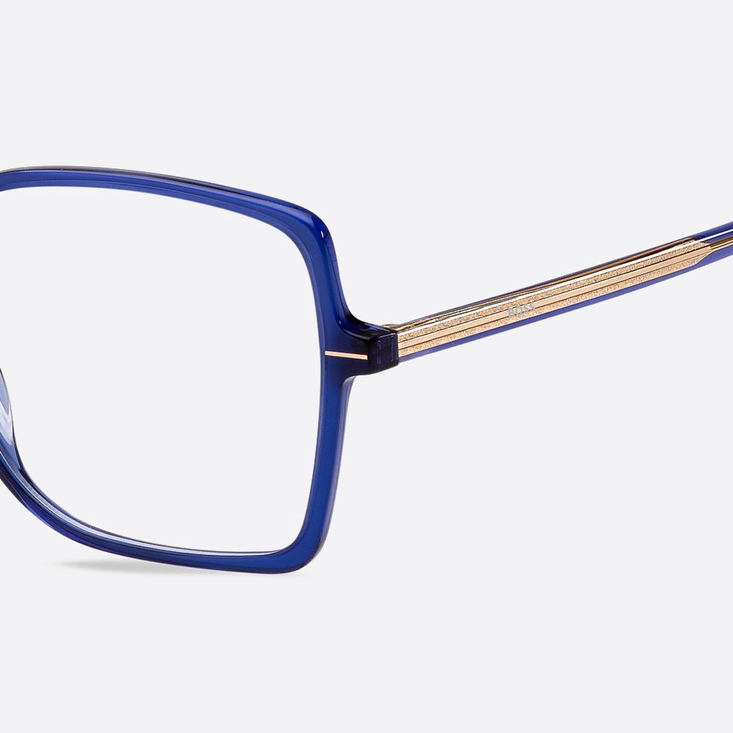 Boss 55mm Boss B3v Violet Geometric Women Eyeglasses - Detail View