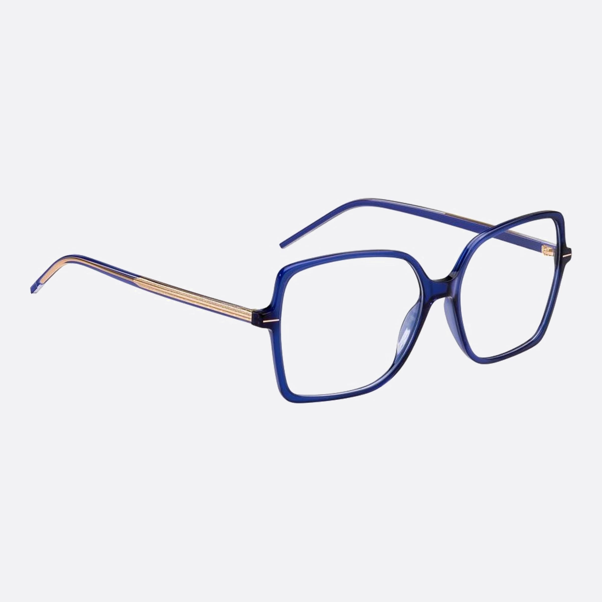 Boss 55mm Boss B3v Violet Geometric Women Eyeglasses - Lifestyle Shot