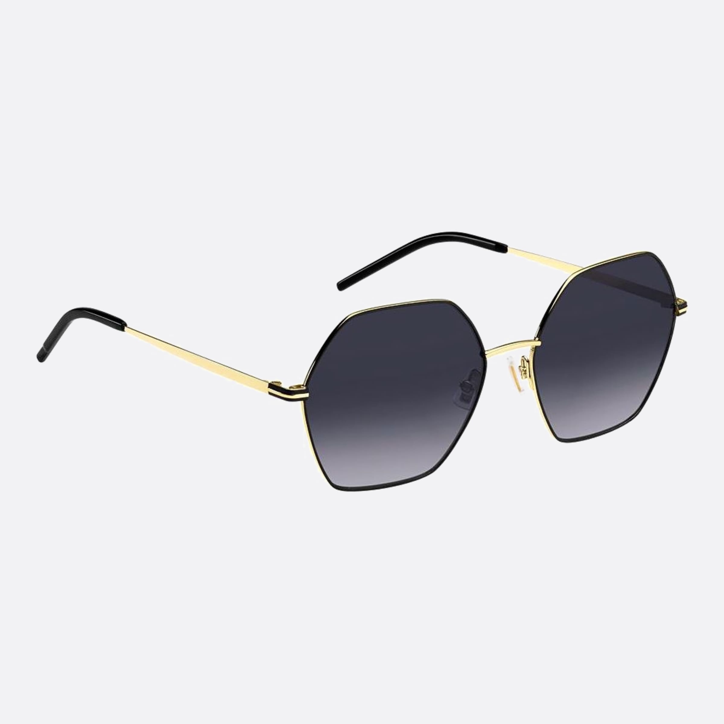 Boss 57mm Boss 2m2 Black Geometric Women Sunglasses - Detail View