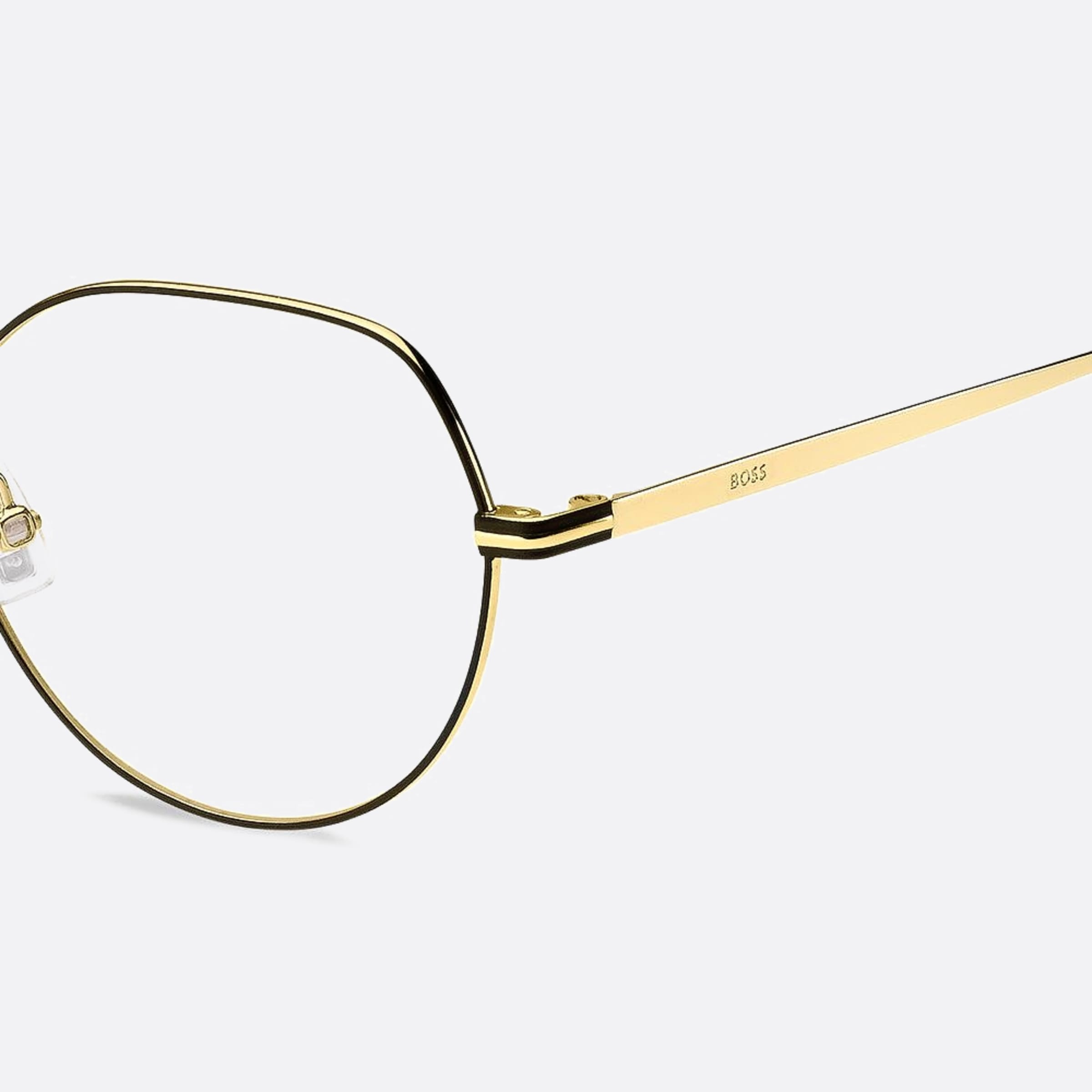 Boss 51mm Boss Rhl Gold Geometric Women Eyeglasses - Lifestyle Shot
