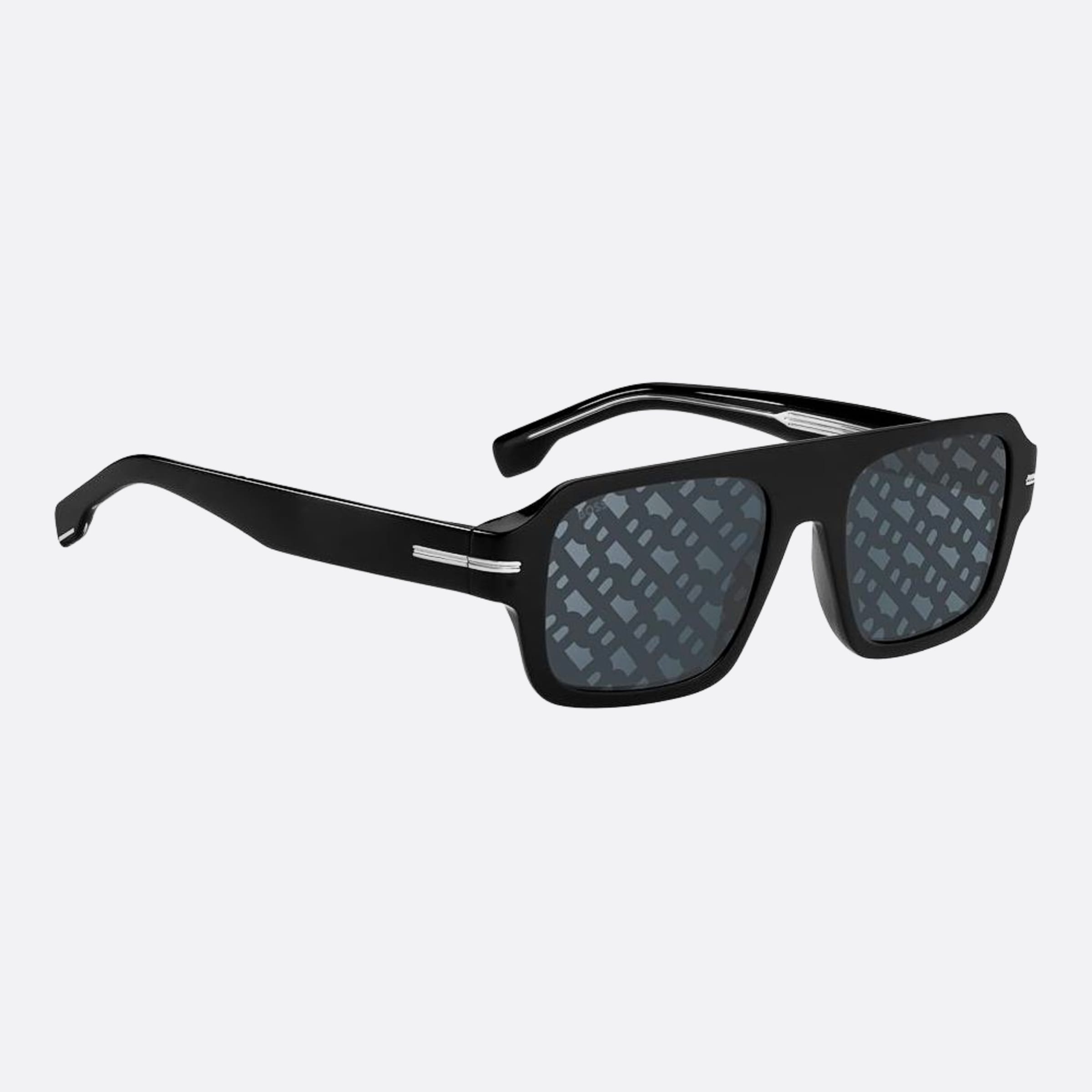 Boss 53mm Boss Black Squared Men Sunglasses - Detail View