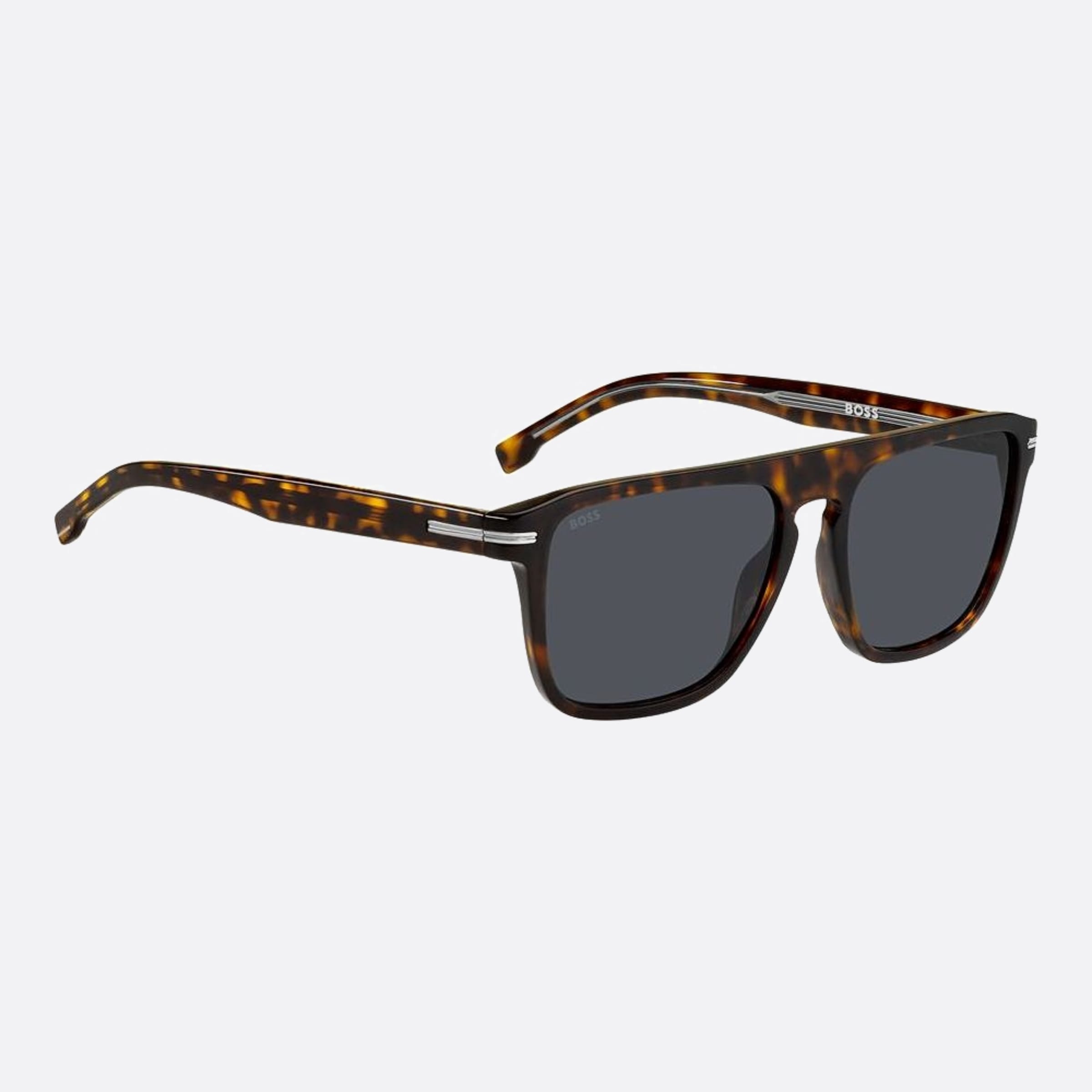 Boss 56mm Boss Havana Squared Men Sunglasses - Detail View