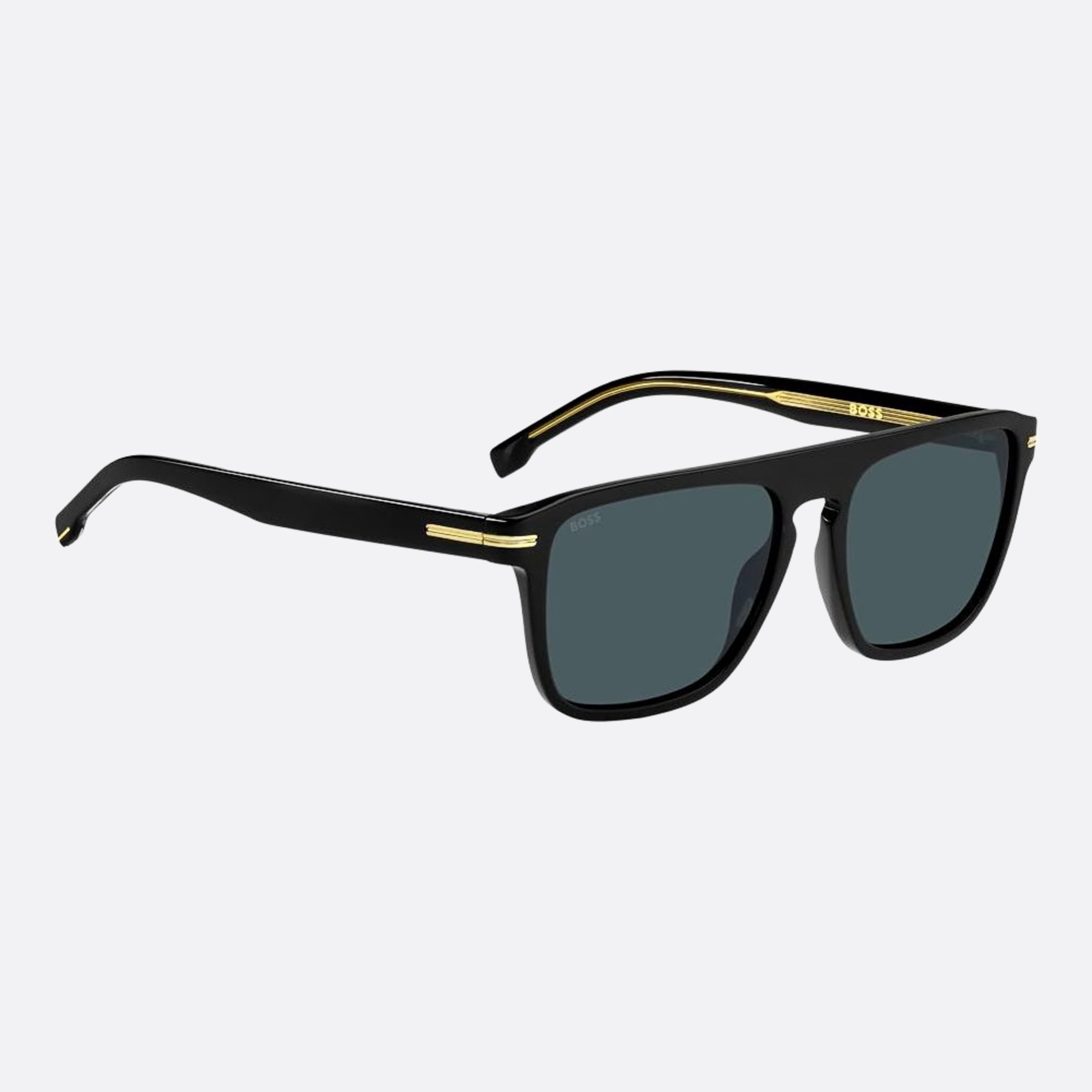 Boss 56mm Boss Black Squared Men Sunglasses - Detail View