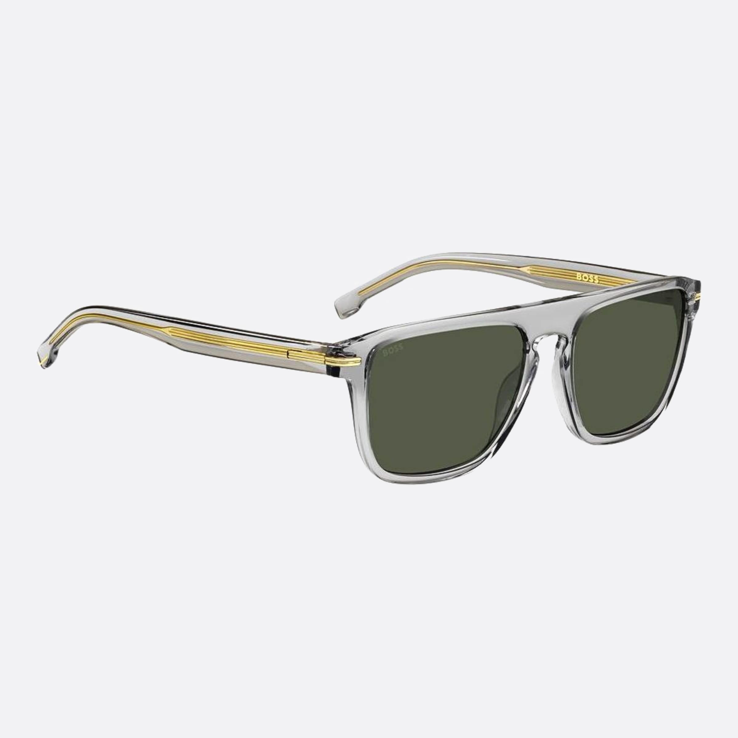 Boss 56mm Boss Kb7 Grey Squared Men Sunglasses - Detail View