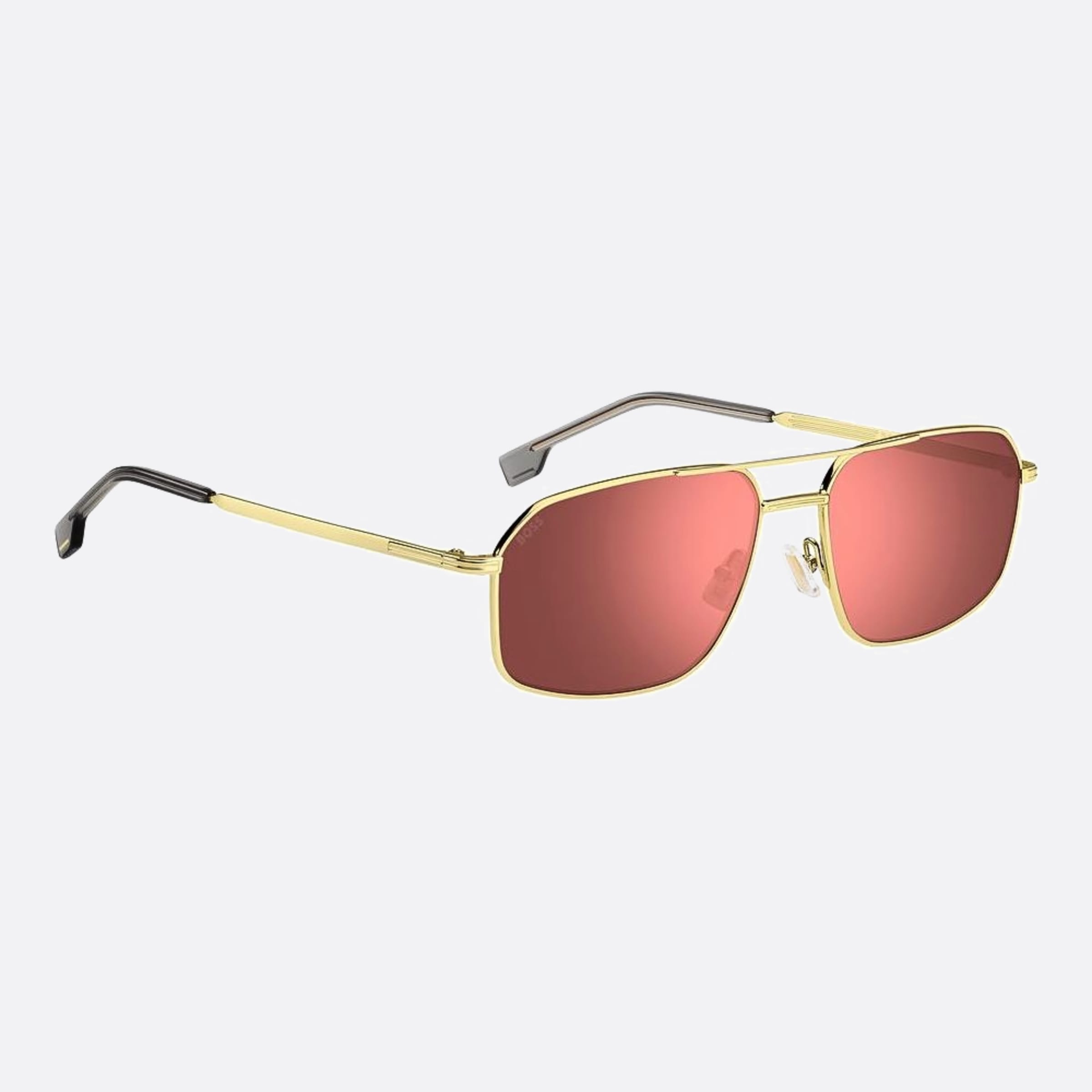 Boss 58mm Boss J5g Gold Squared Men Sunglasses - Detail View