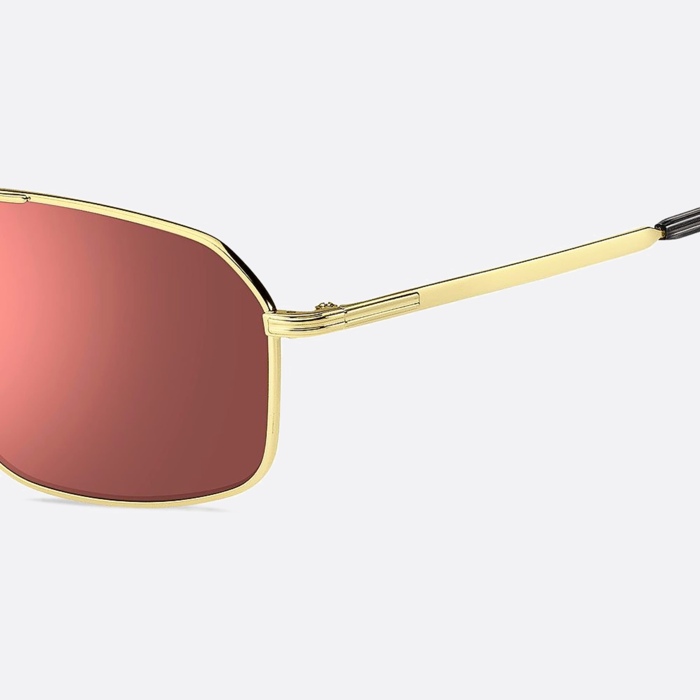 Boss 58mm Boss J5g Gold Squared Men Sunglasses - Lifestyle Shot