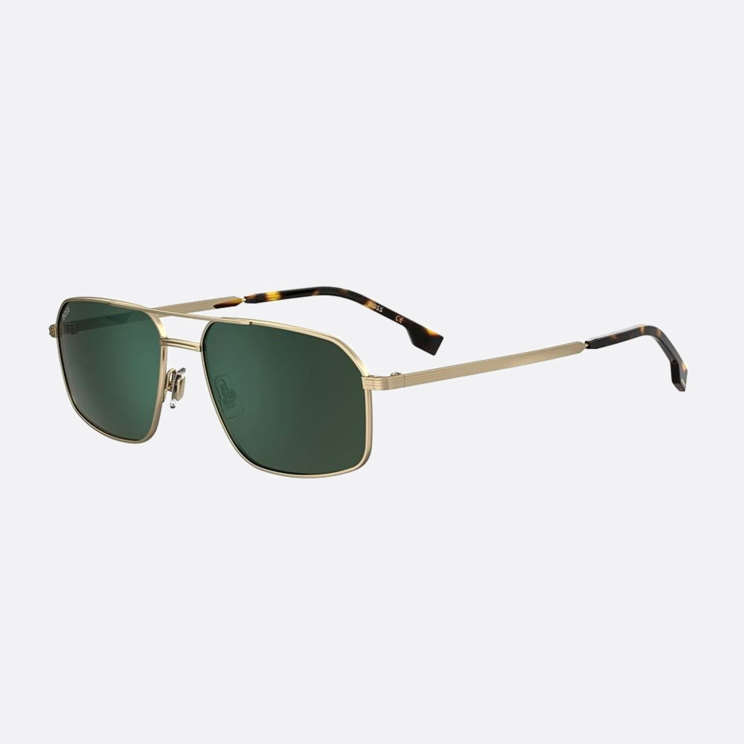 Boss 58mm Boss J5g Gold Squared Men Sunglasses - Side View