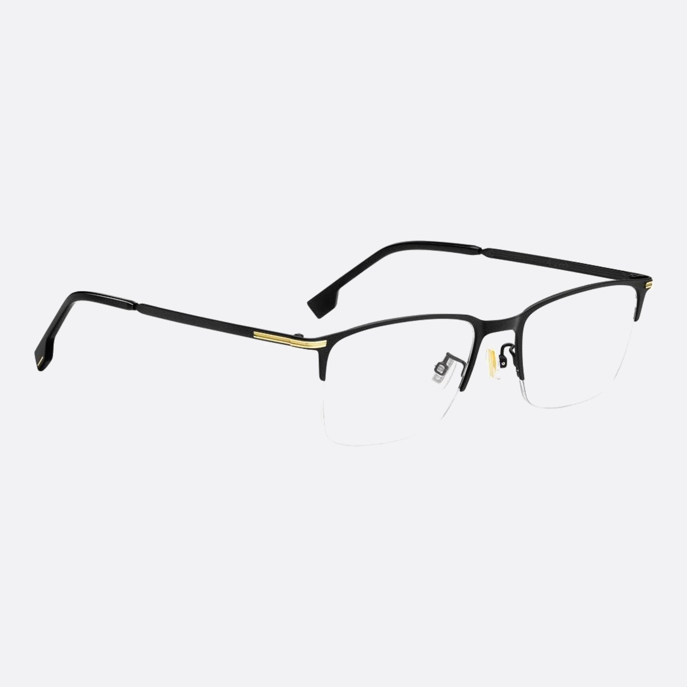Boss 54mm Boss I46 Black Geometric Men Eyeglasses - Lifestyle Shot