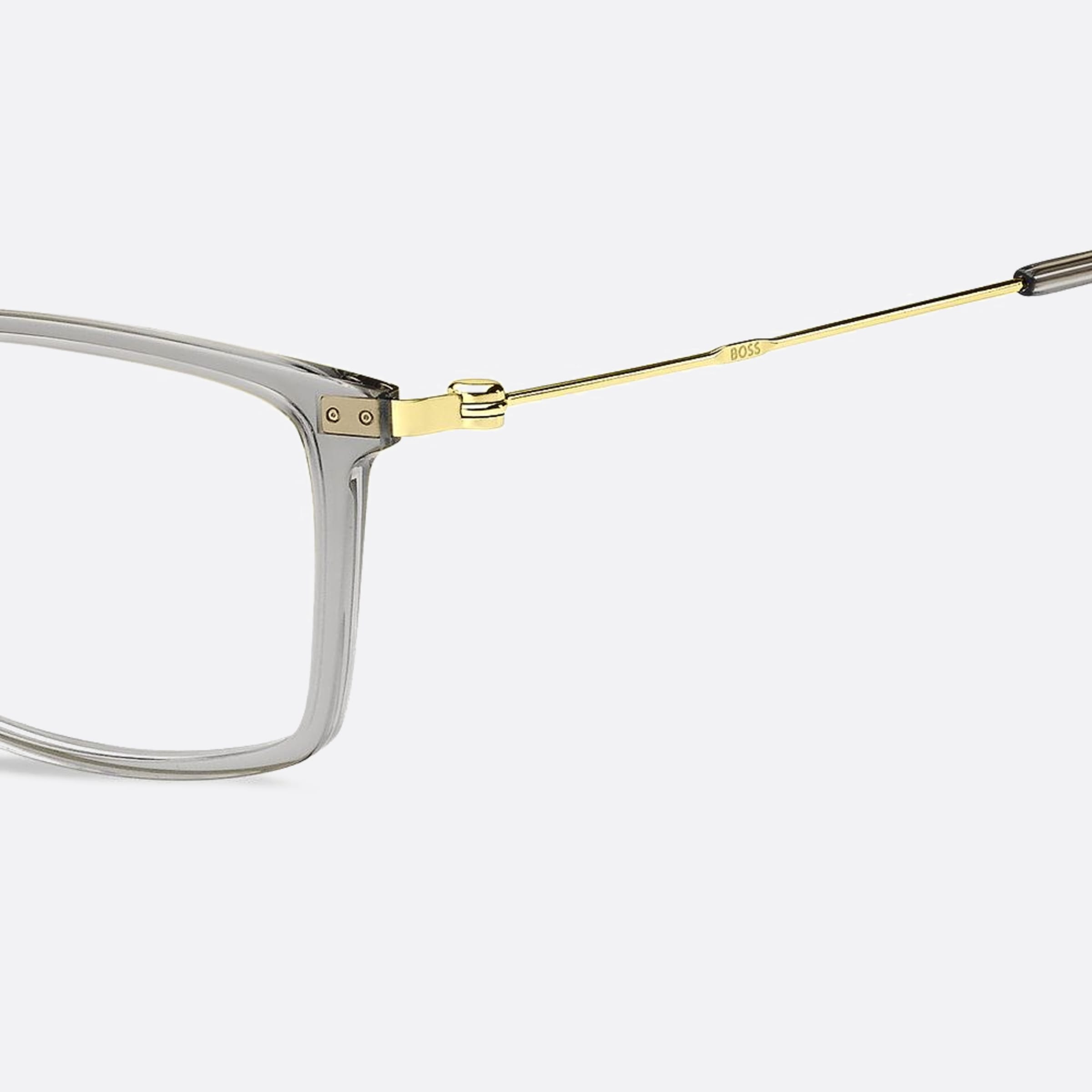 Boss 55mm Boss Ft3 Grey Geometric Men Eyeglasses - Lifestyle Shot