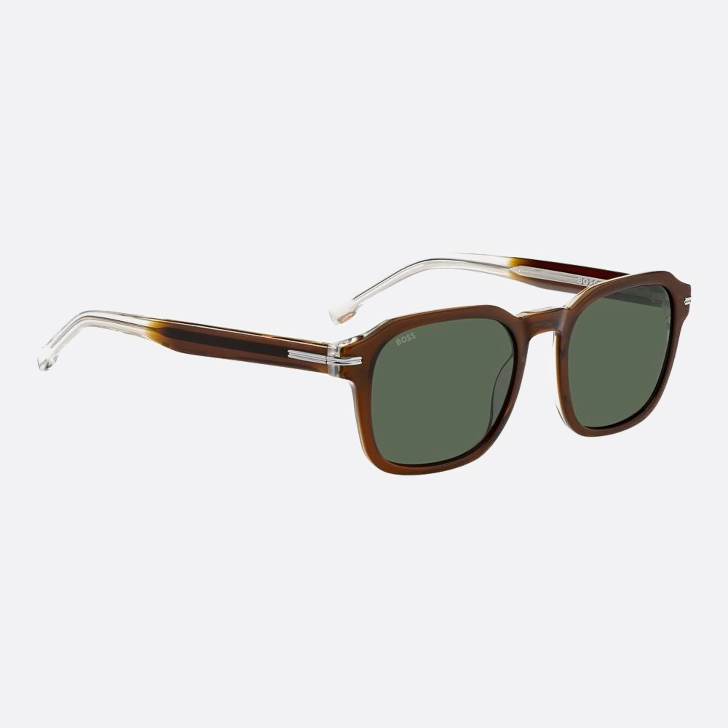 Boss 51mm Boss 09q Brown Squared Men Sunglasses - Side View