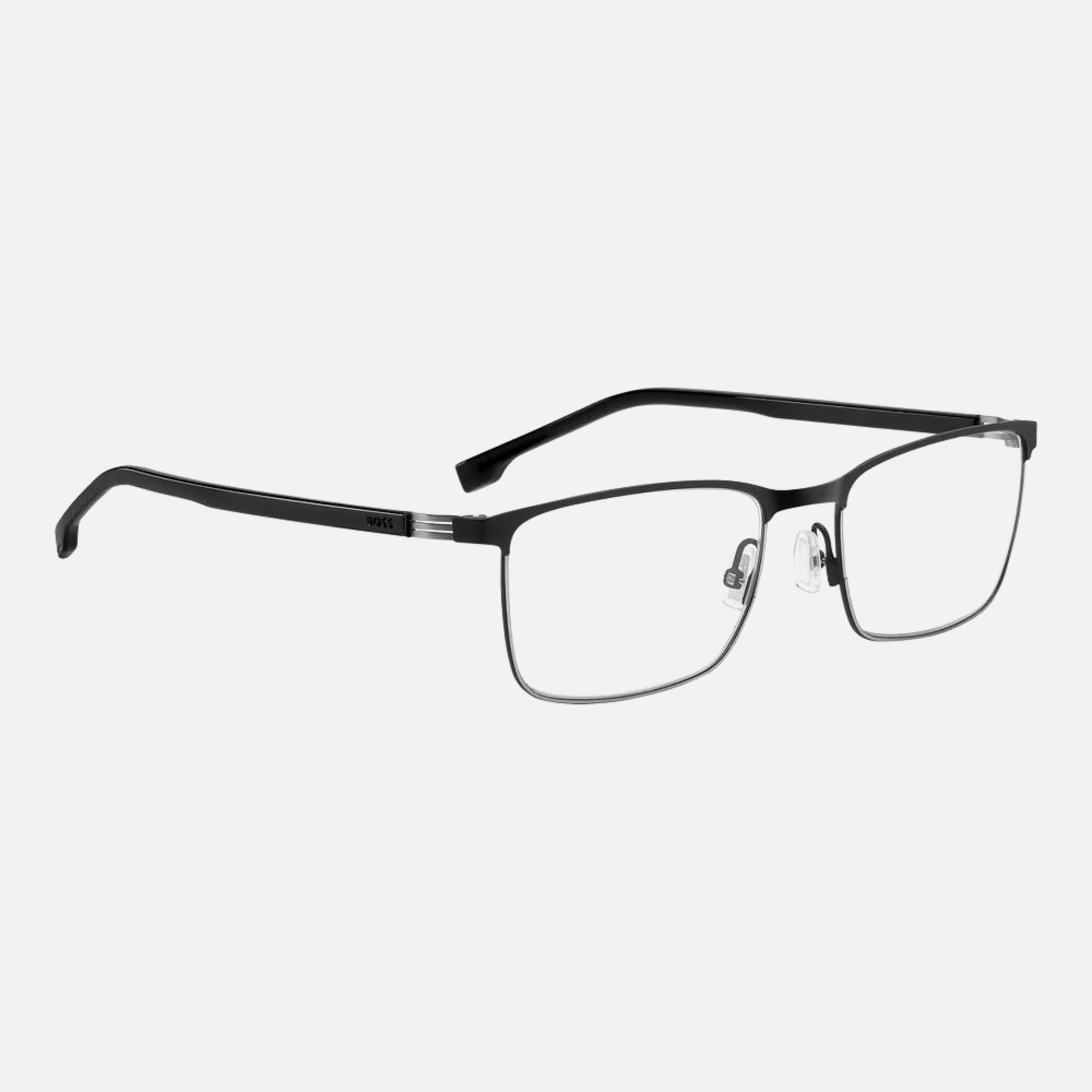 Boss 56mm Boss Ti7 Ruthenium Rectangle Men Eyeglasses - Lifestyle Shot