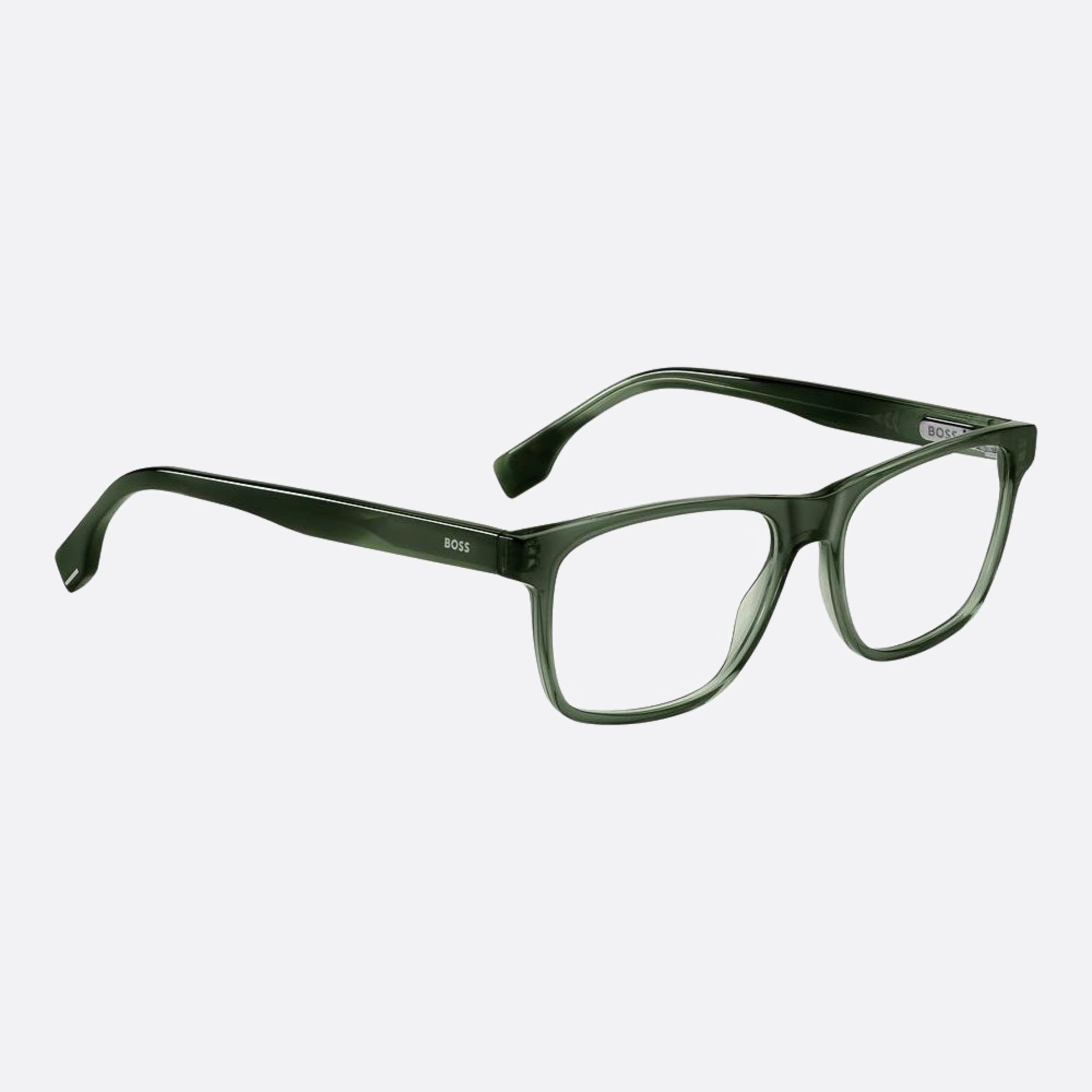 Boss 55mm Boss 6ak Green Squared Men Eyeglasses - Detail View