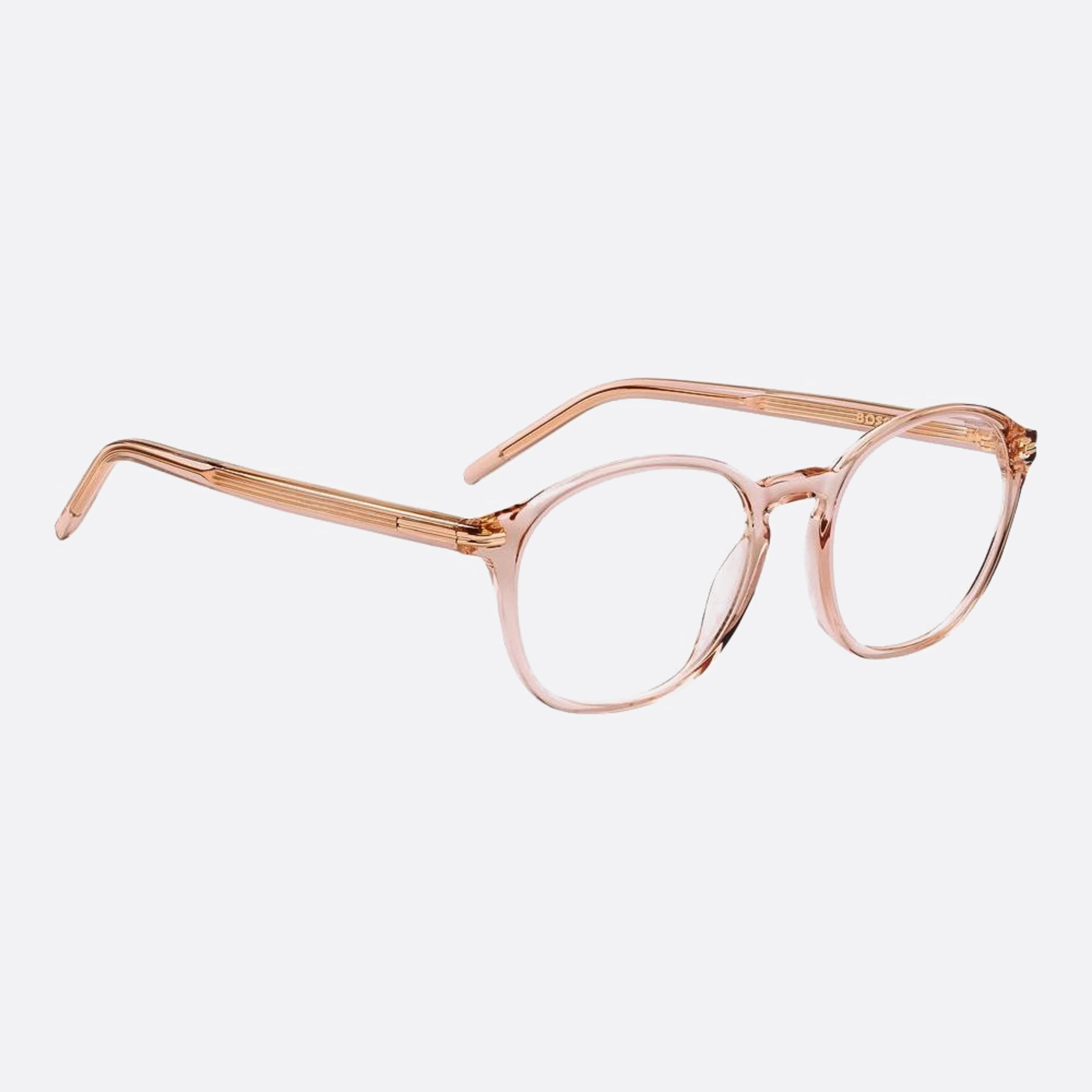 Boss 50mm Boss 35j Pink Round Women Eyeglasses - Detail View