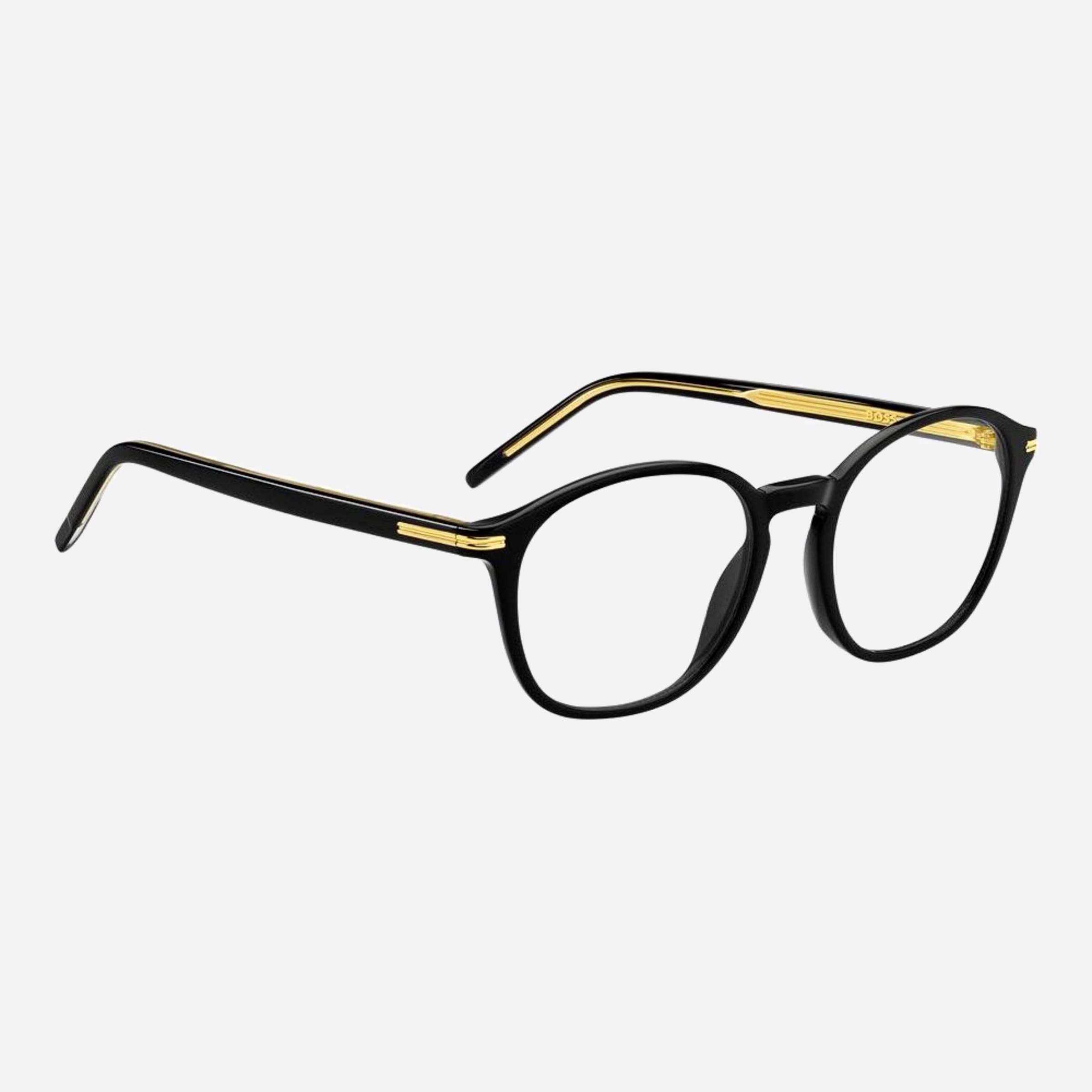 Boss 50mm Boss Black Round Women Eyeglasses - Detail View