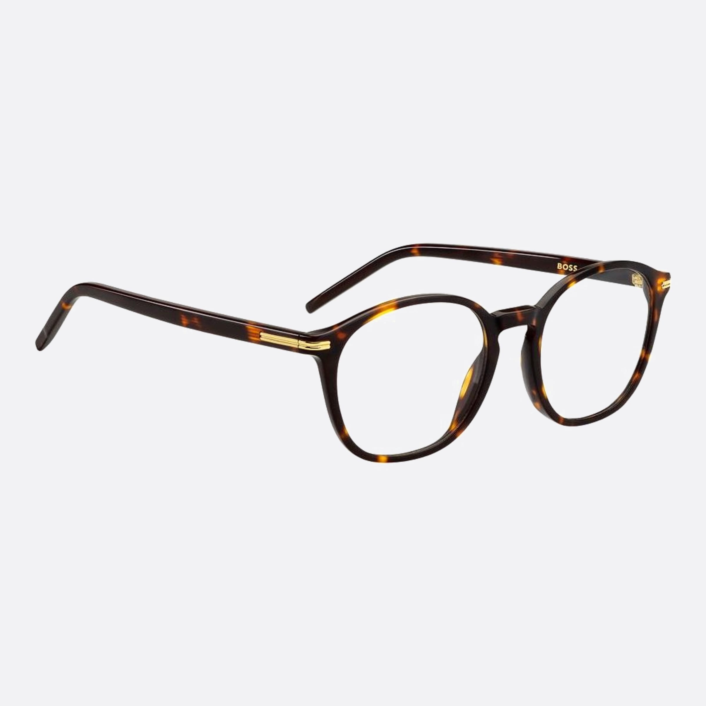 Boss 50mm Boss Wr9 Havana Round Women Eyeglasses - Detail View