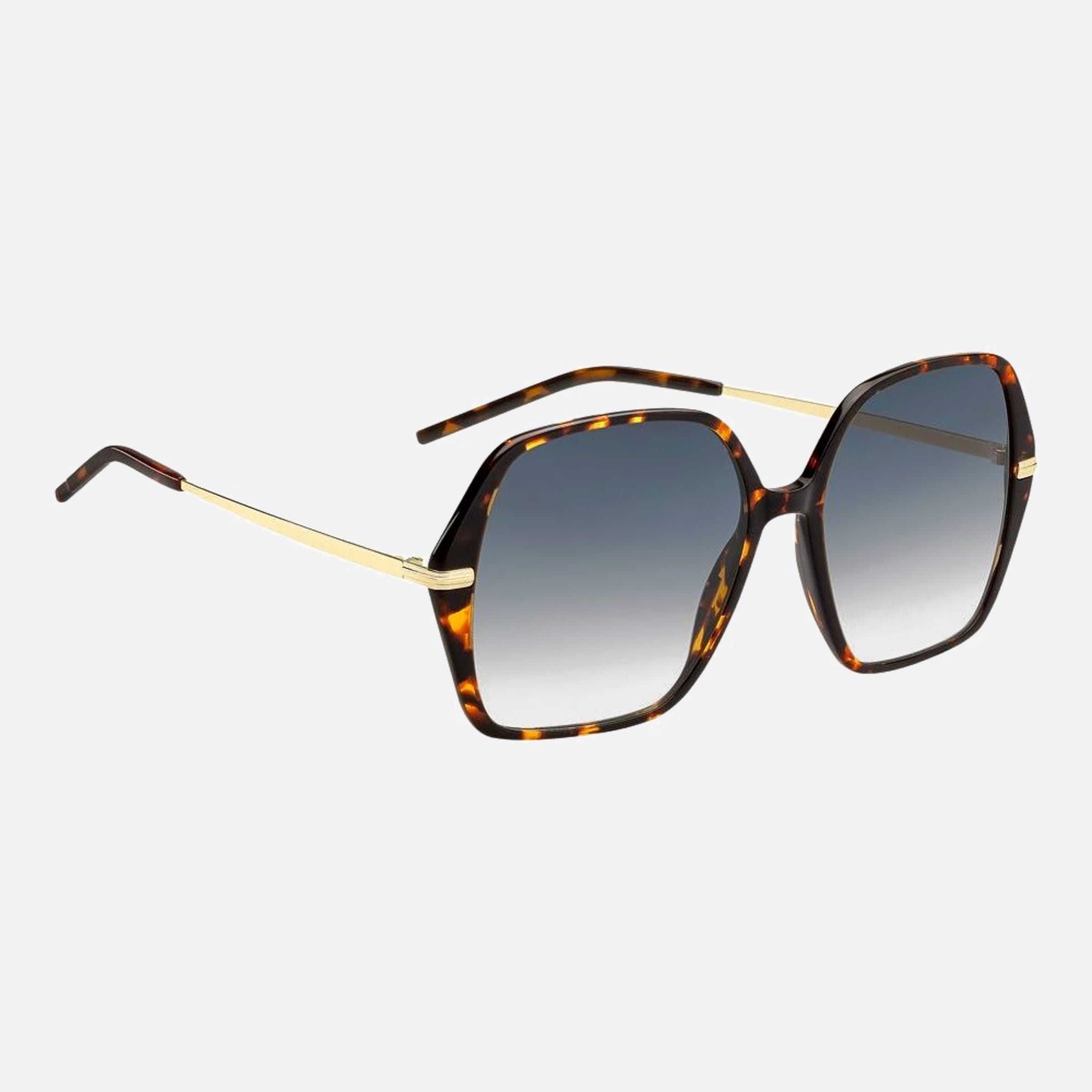 Boss 57mm Boss 2ik Havana Geometric Women Sunglasses - Detail View
