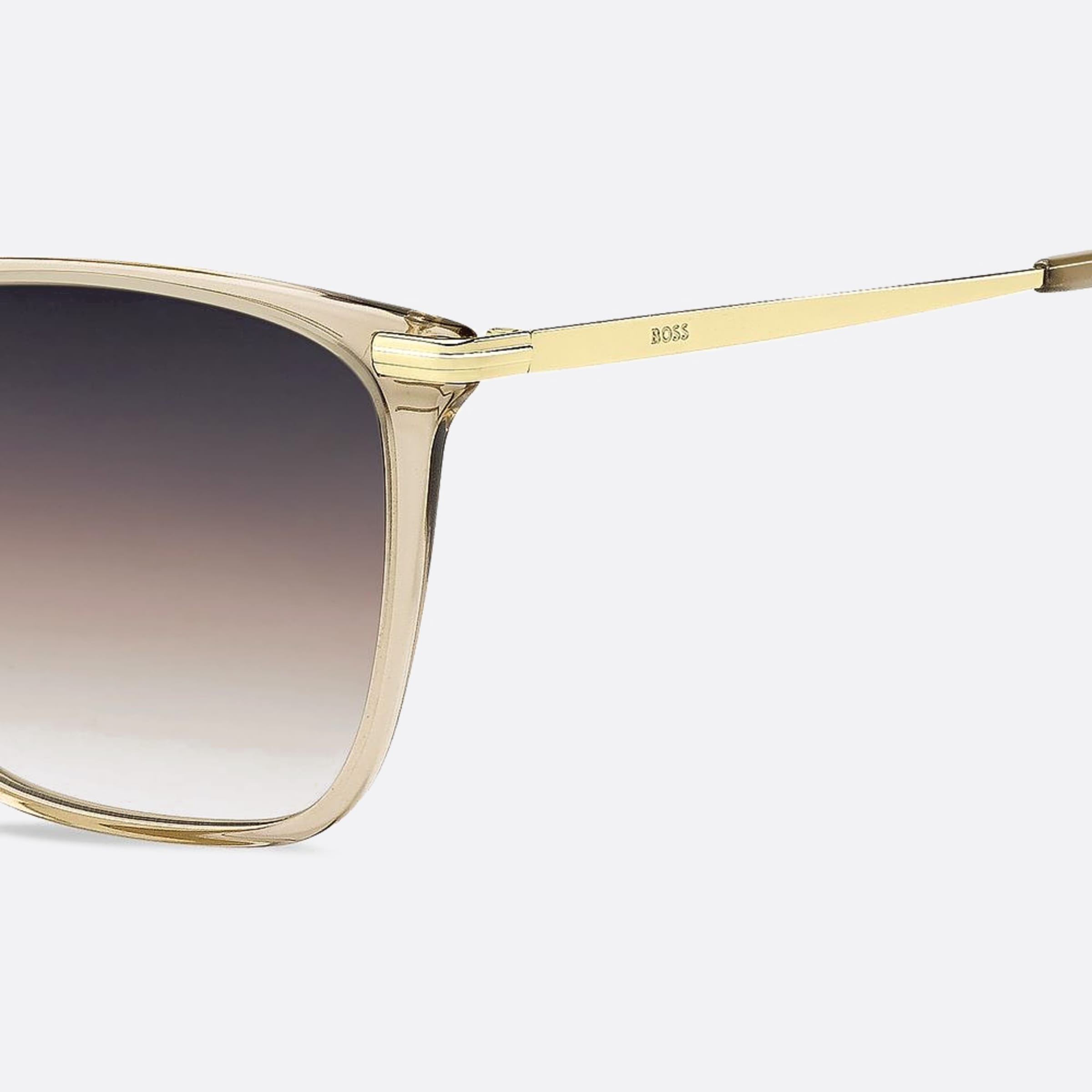 Boss 58mm Boss 84a Transparent Squared Women Sunglasses - Detail View