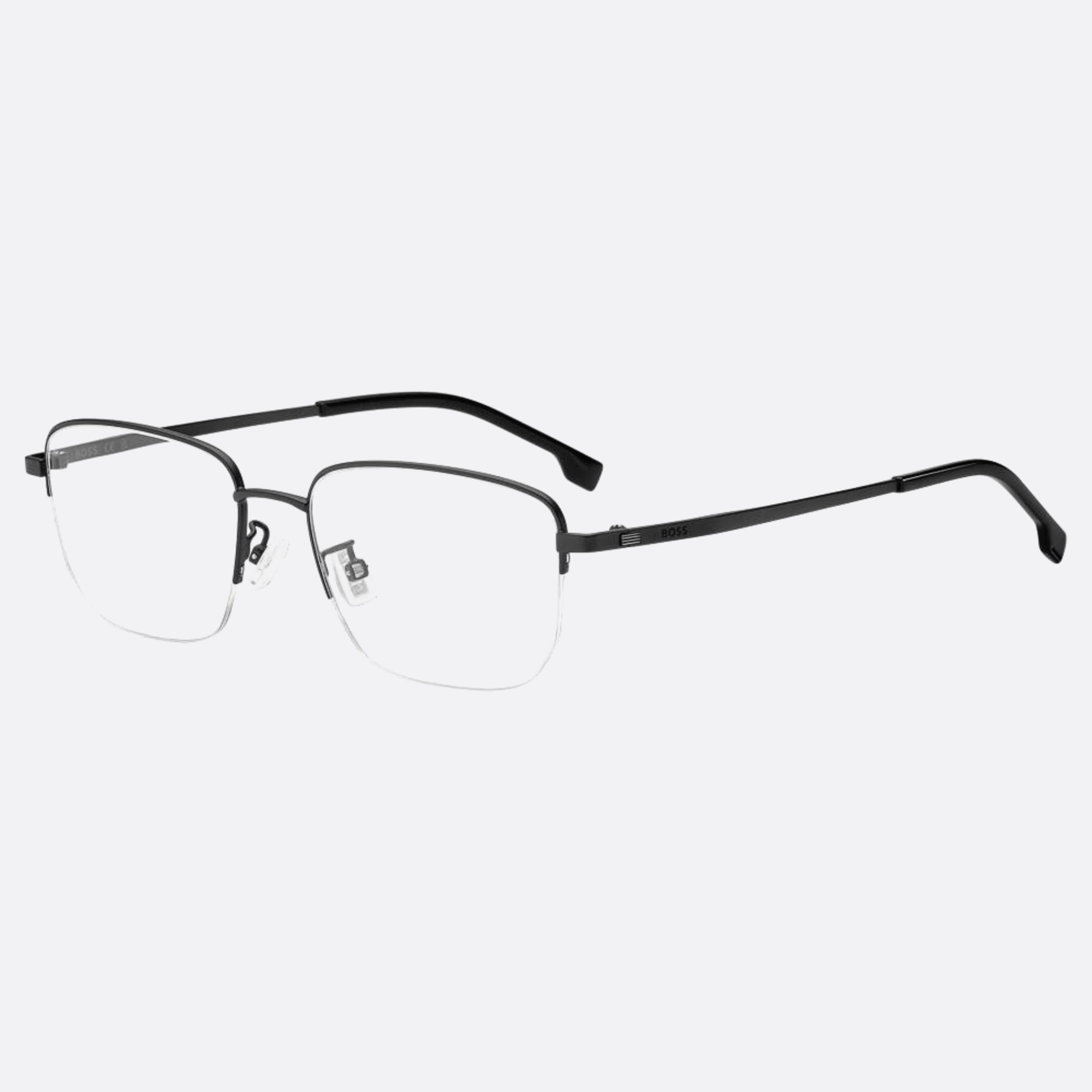 Boss 54mm Boss Black Rectangle Men Eyeglasses - Side View