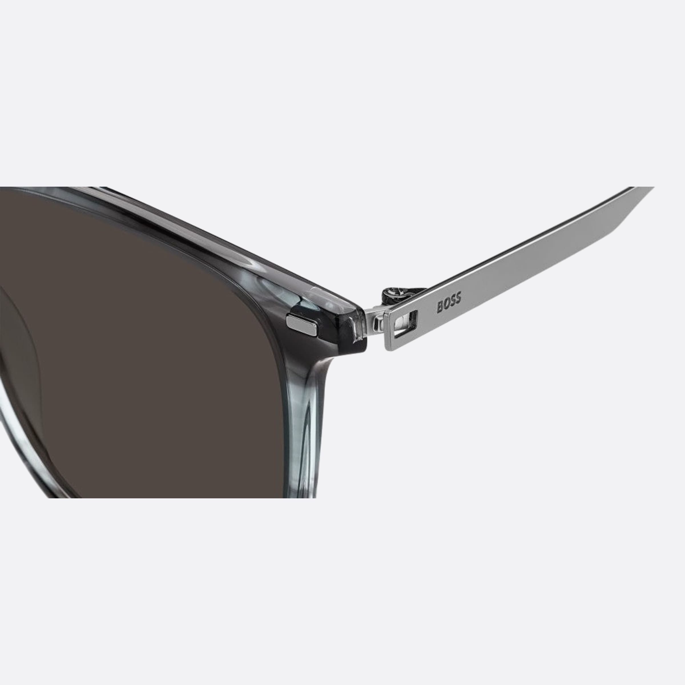 Boss 54mm Boss Vq7 Grey Squared Men Sunglasses - Detail View