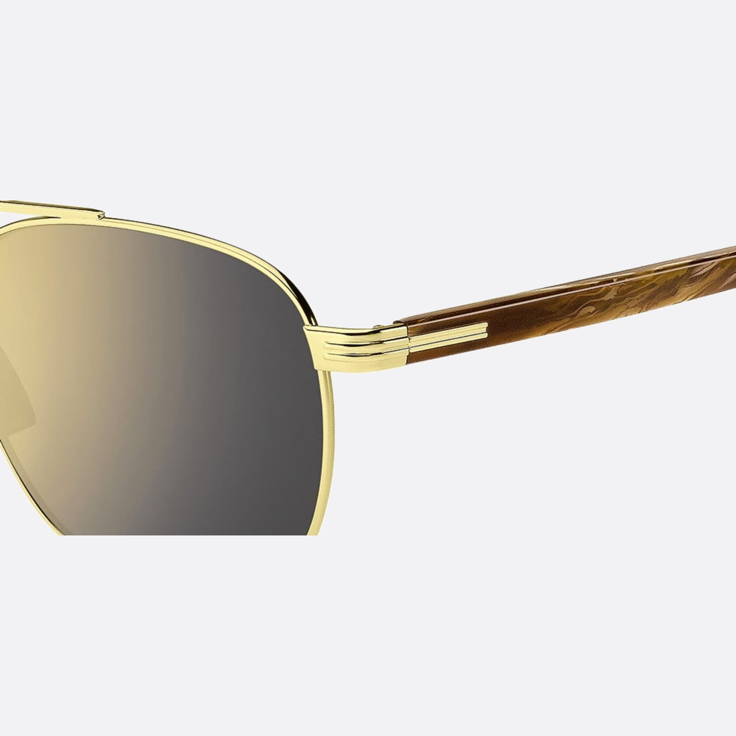 Boss 56mm Boss T5u Gold Pilot Men Sunglasses - Detail View