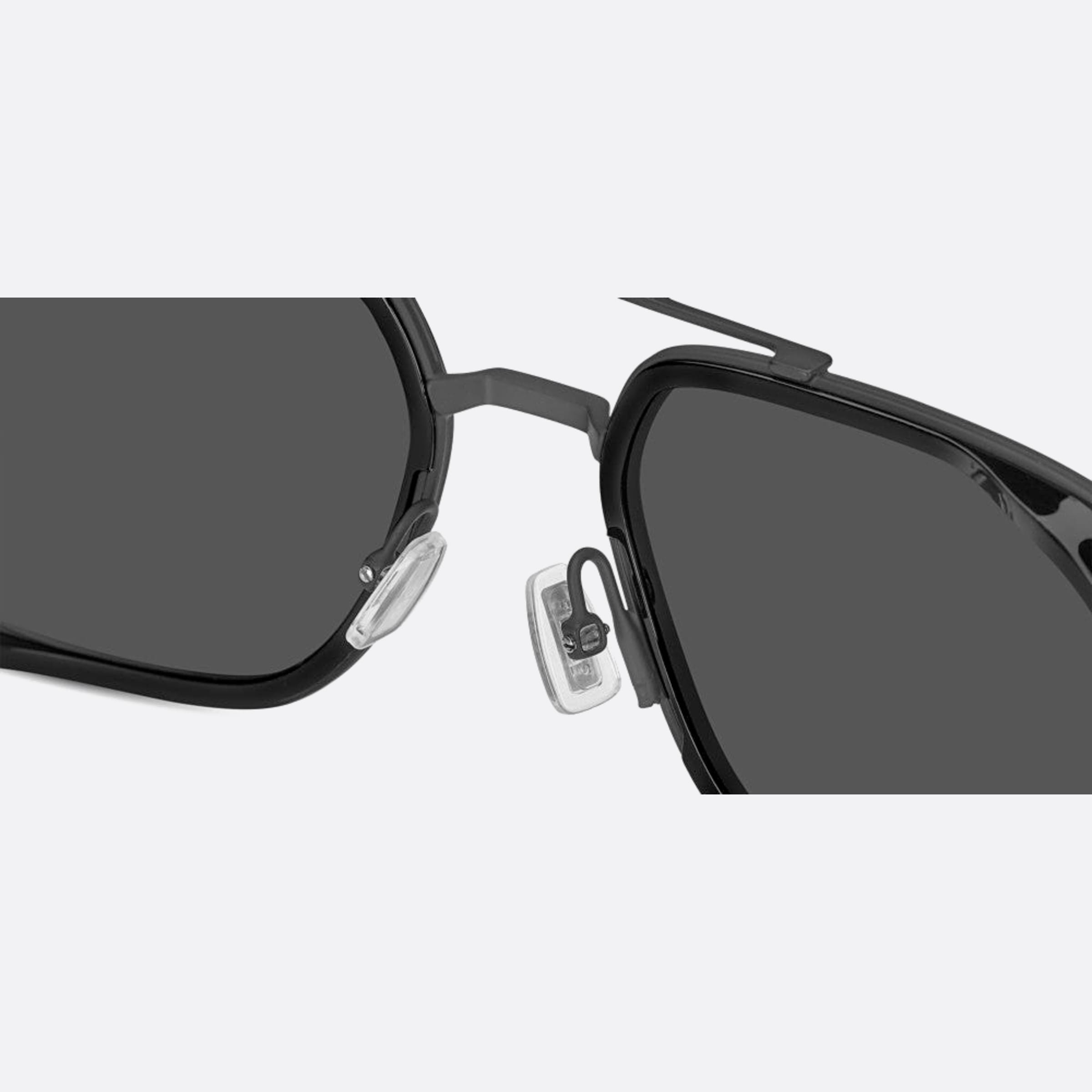 Boss 55mm Boss Black Geometric Men Sunglasses - Detail View