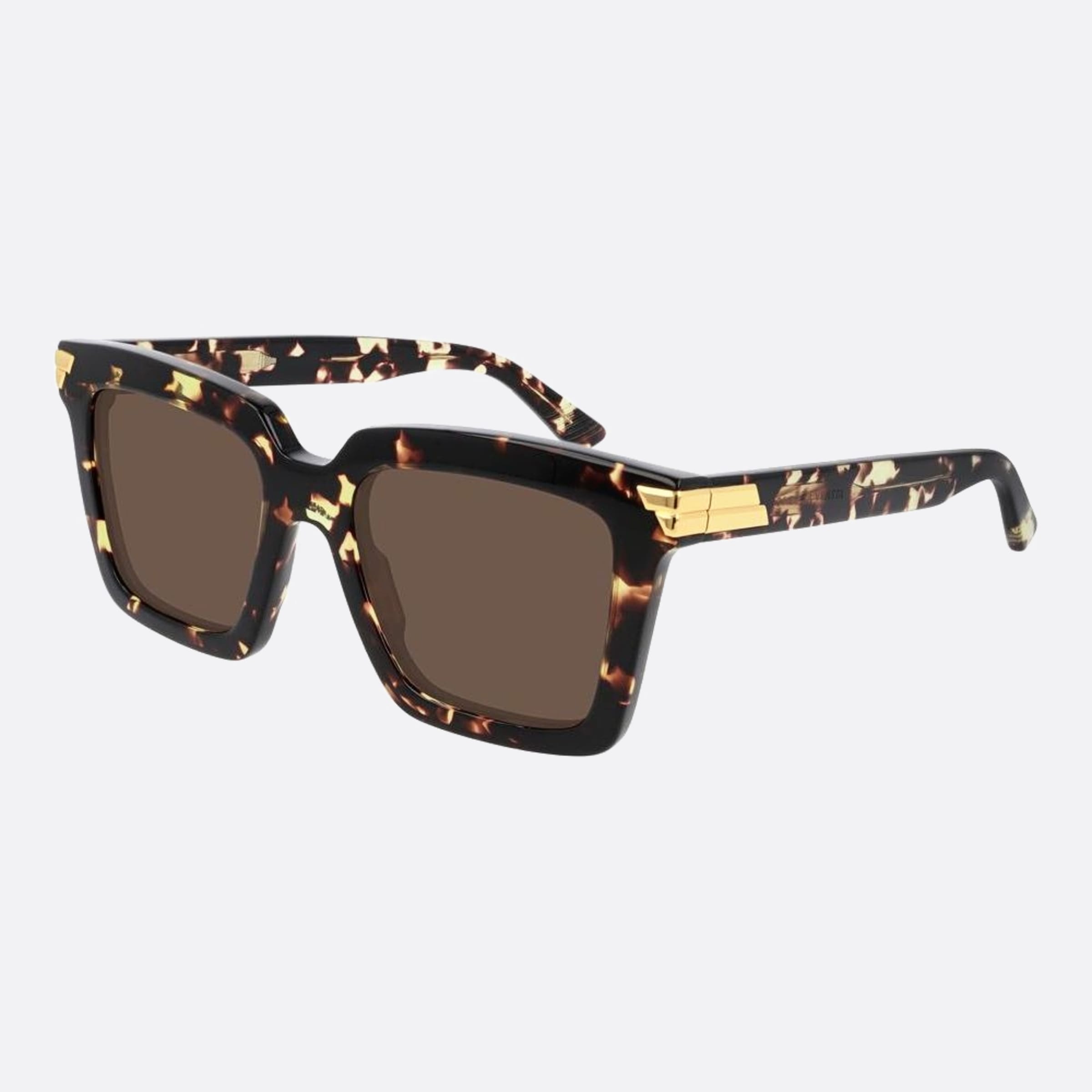 Bottega 53mm Veneta Havana Butterfly Woman Sunglasses - Side View