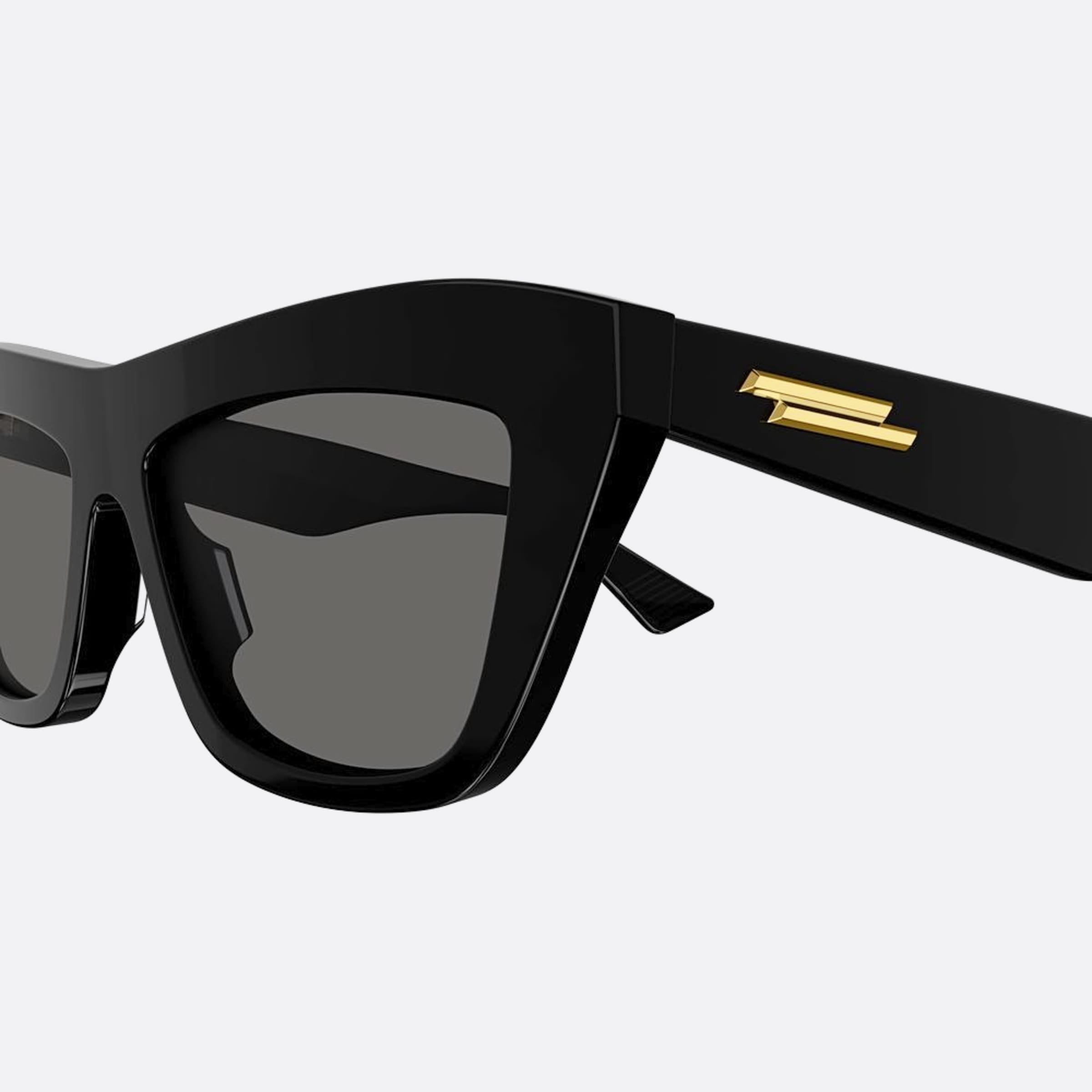 Bottega 55mm Veneta Black Geometric Unisex Sunglasses - Lifestyle Shot