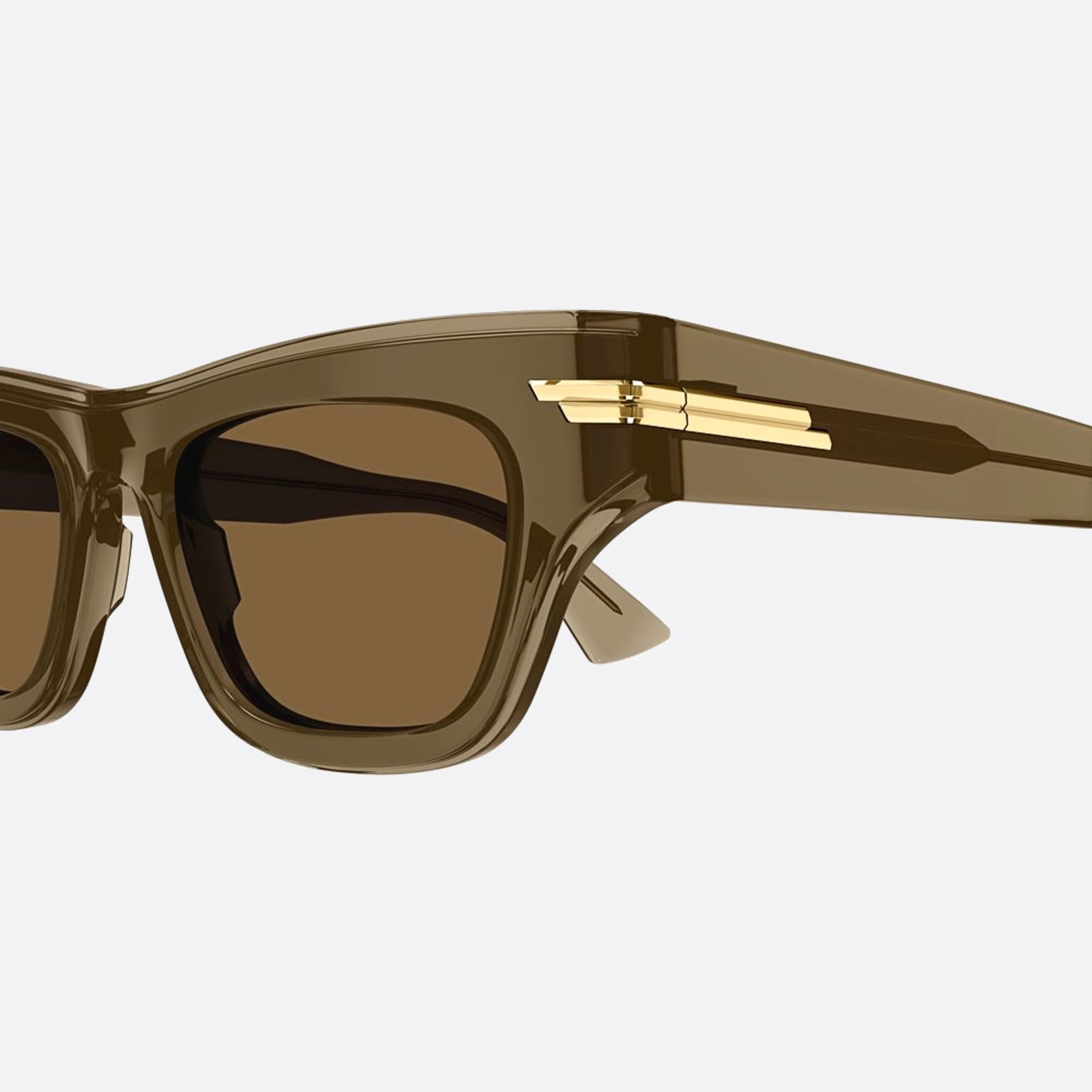 Bottega 51mm Veneta Brown Cat Eye Woman Sunglasses - Detail View