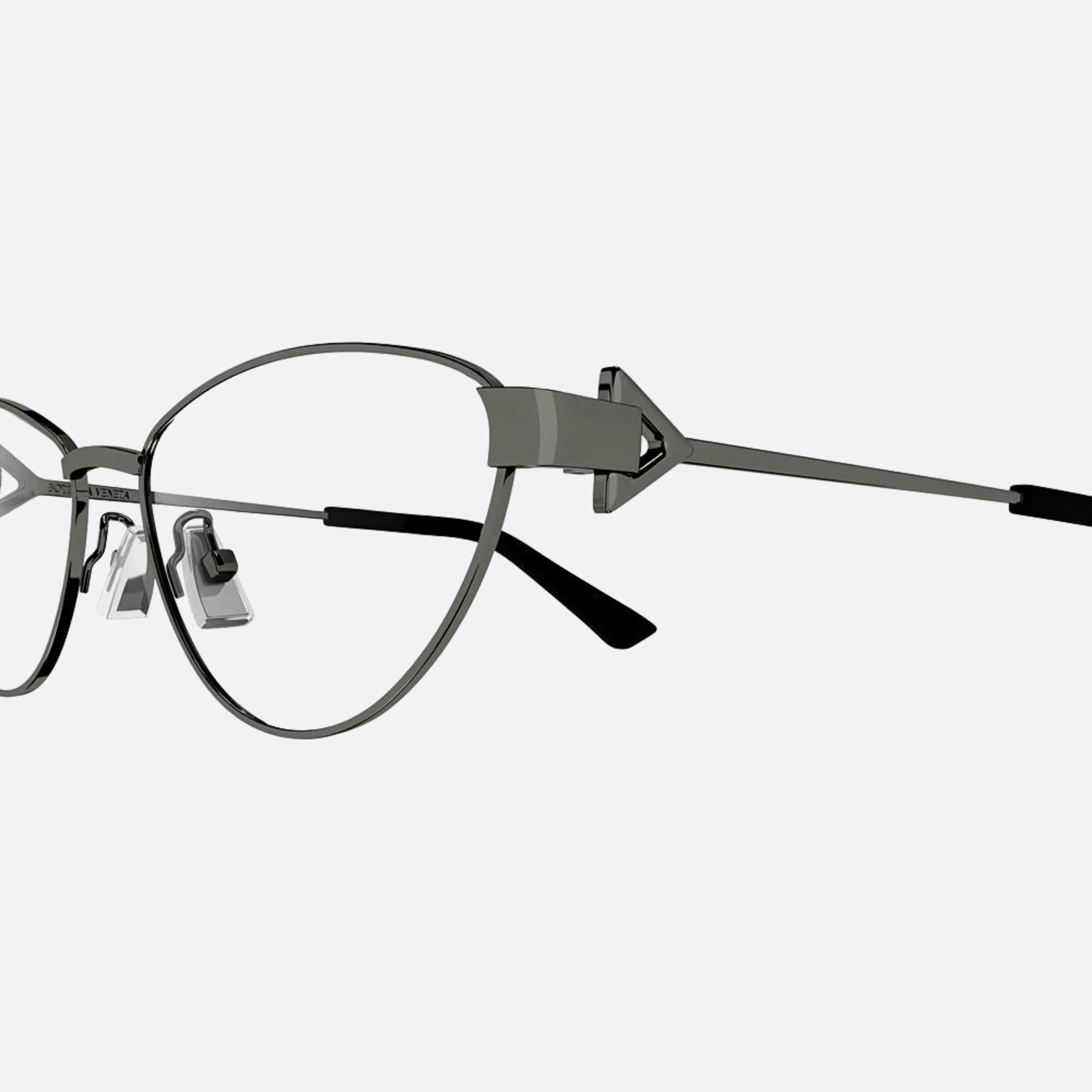 Bottega 56mm Veneta Ruthenium Cat Eye Women Eyeglasses - Detail View
