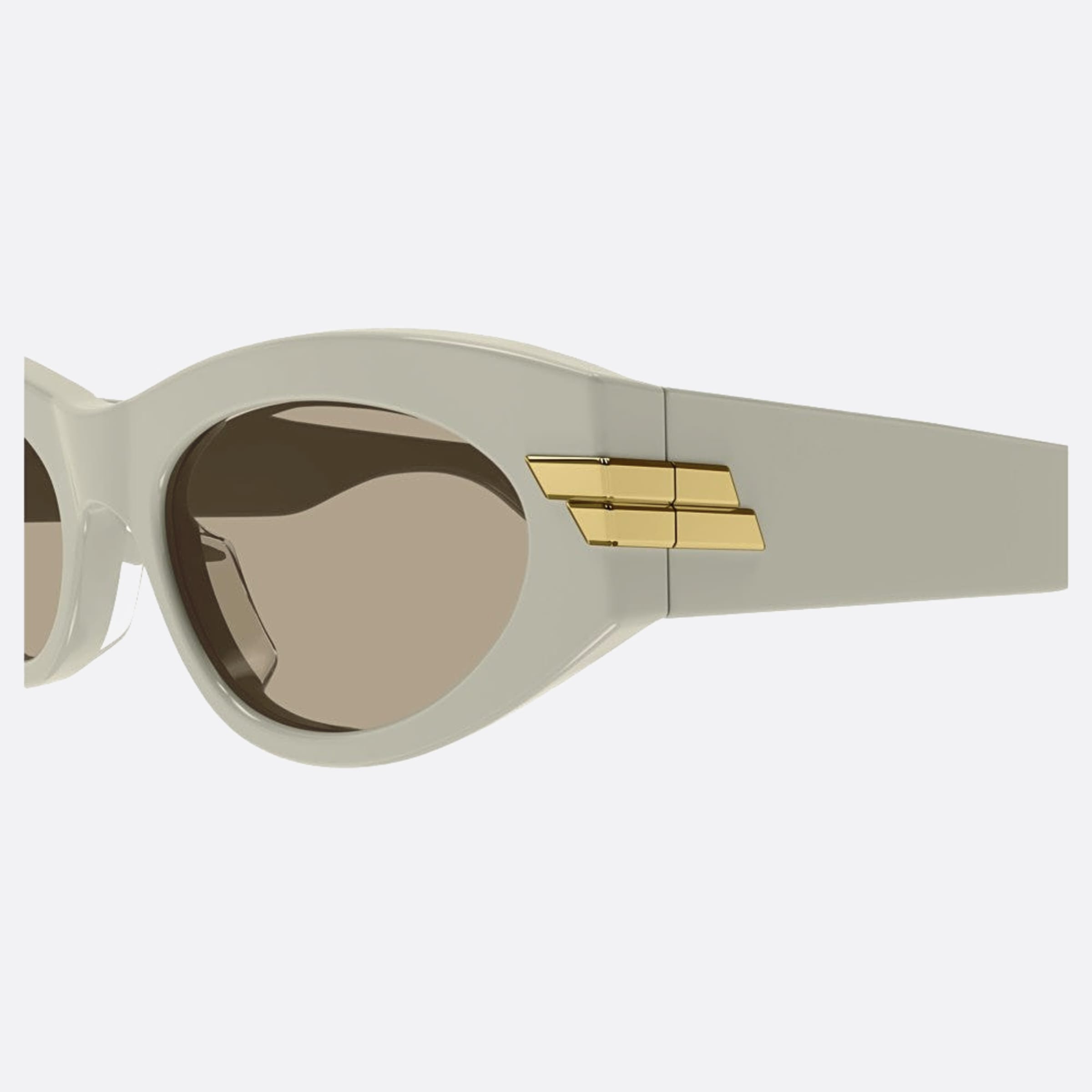 Bottega 53mm Veneta Whbr White Cat Eye Woman Sunglasses - Detail View