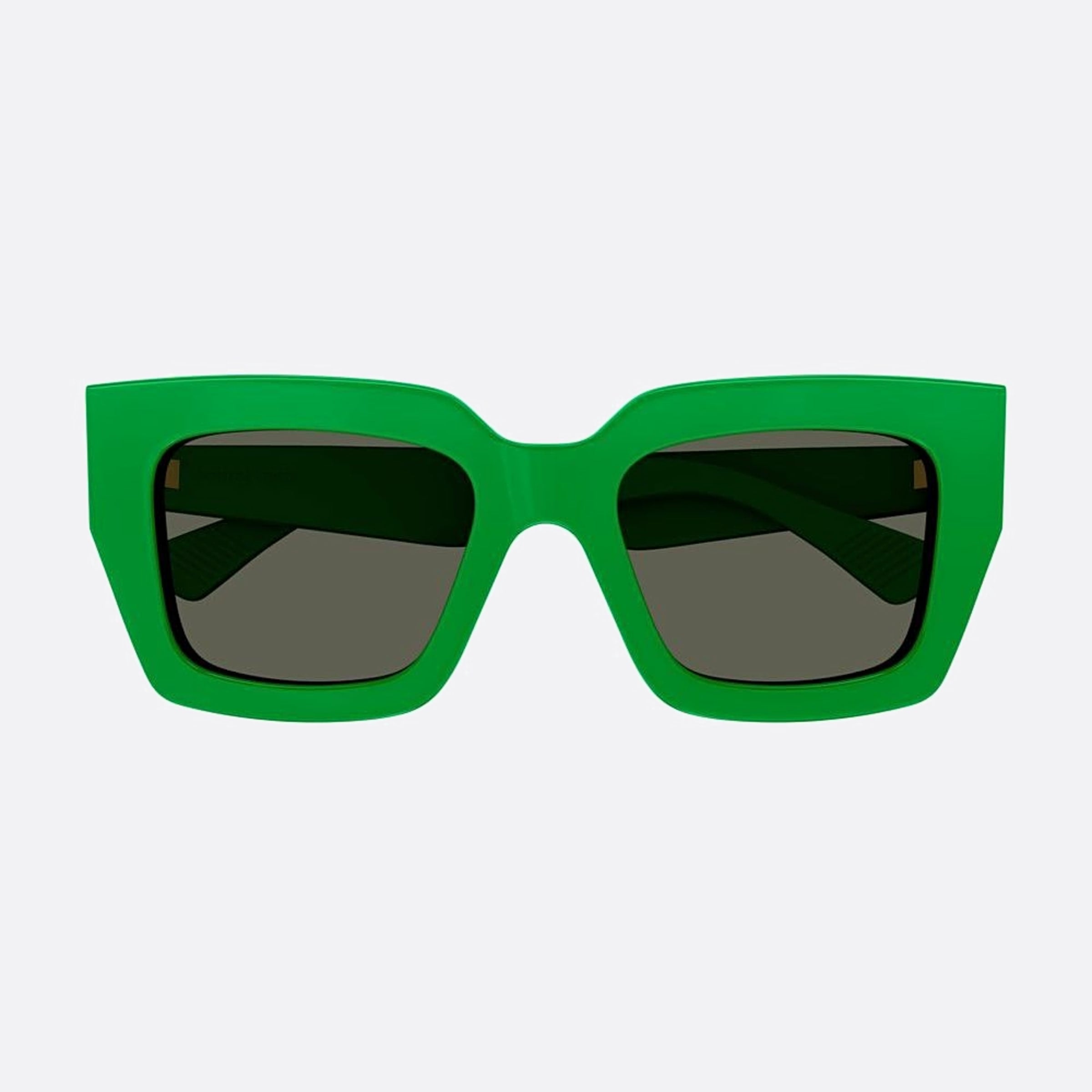 Bottega 52mm Veneta Green Squared Woman Sunglasses - Main View