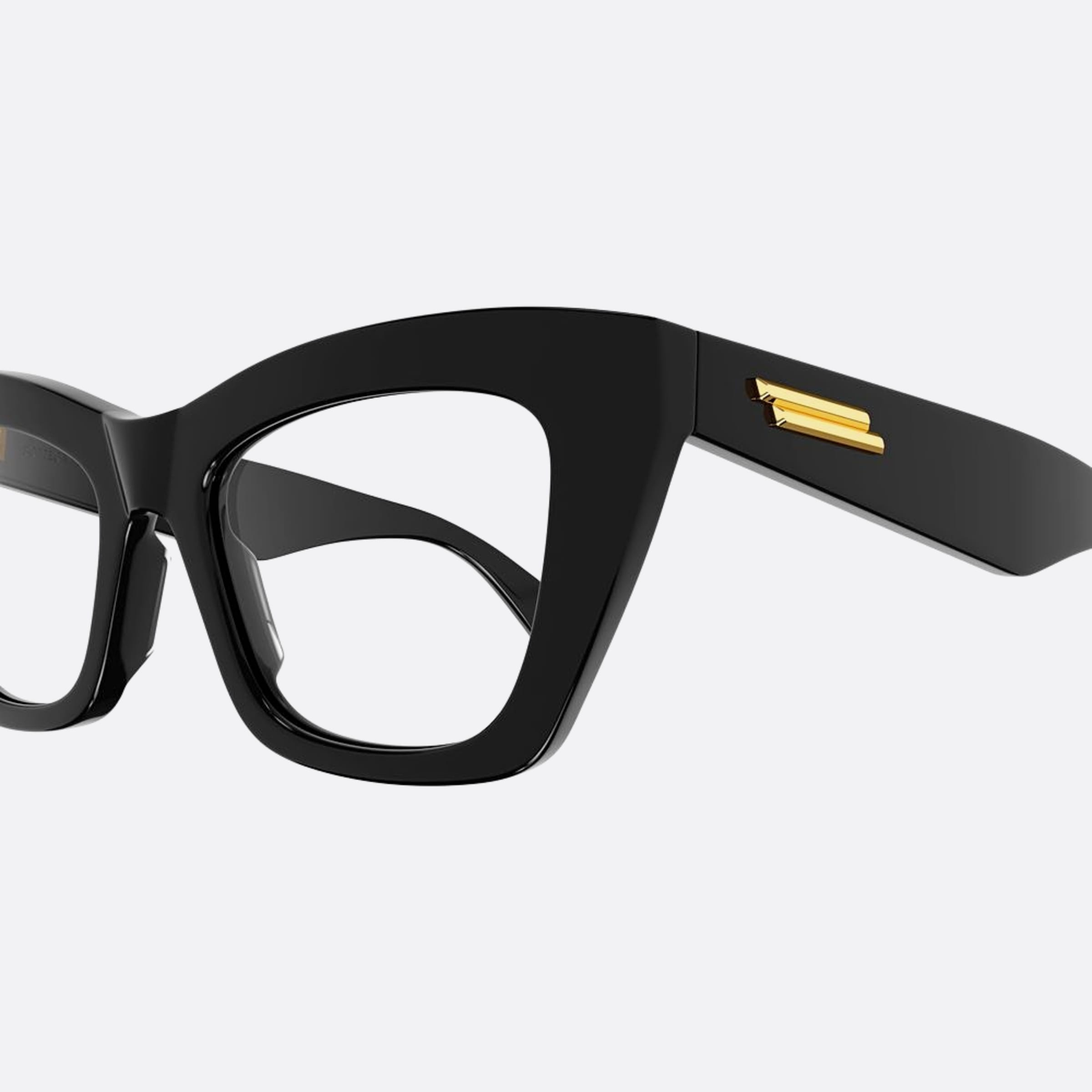 Bottega 50mm Veneta Black Cat Eye Woman Eyeglasses - Detail View