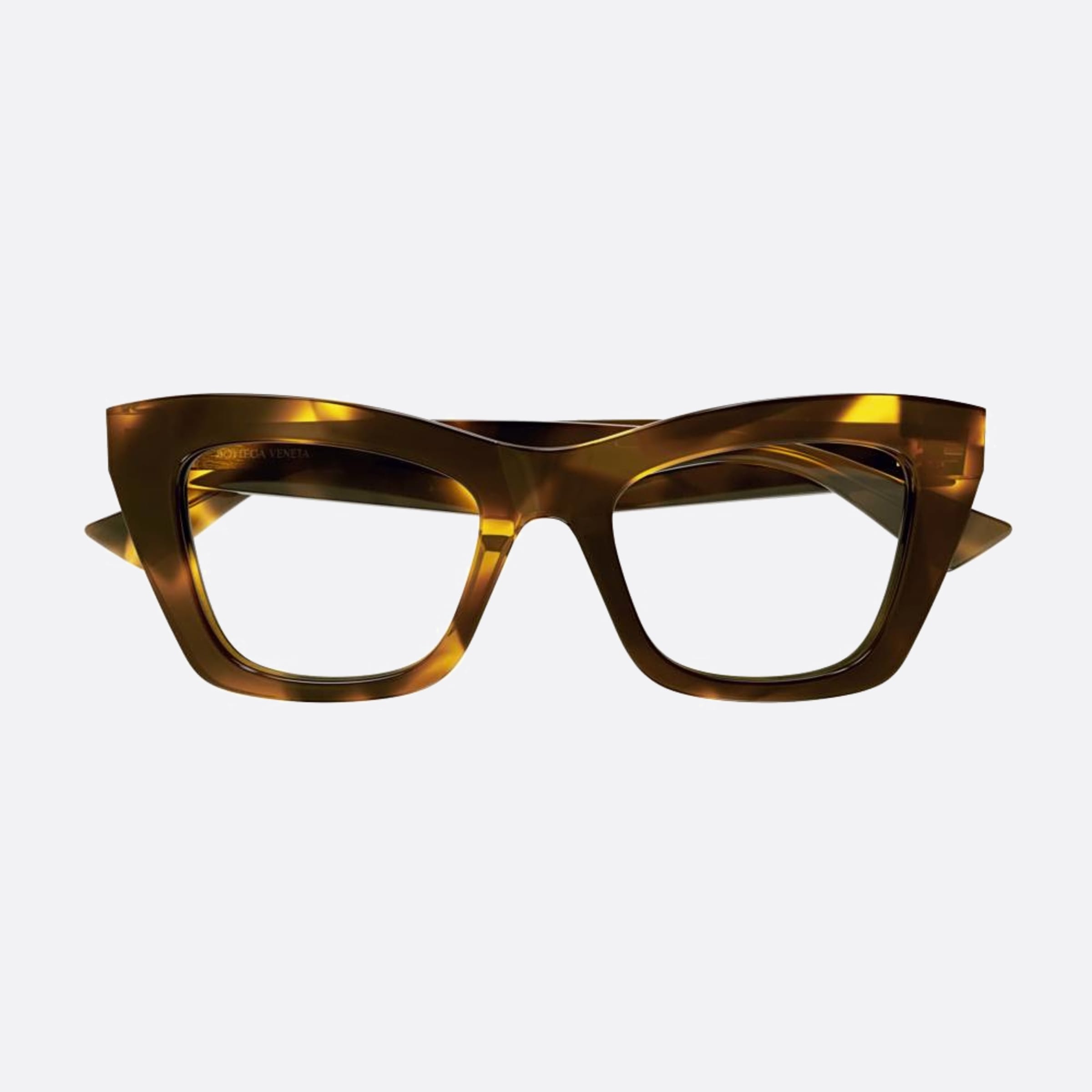 Bottega 50mm Veneta Havana Cat Eye Woman Eyeglasses - Main View