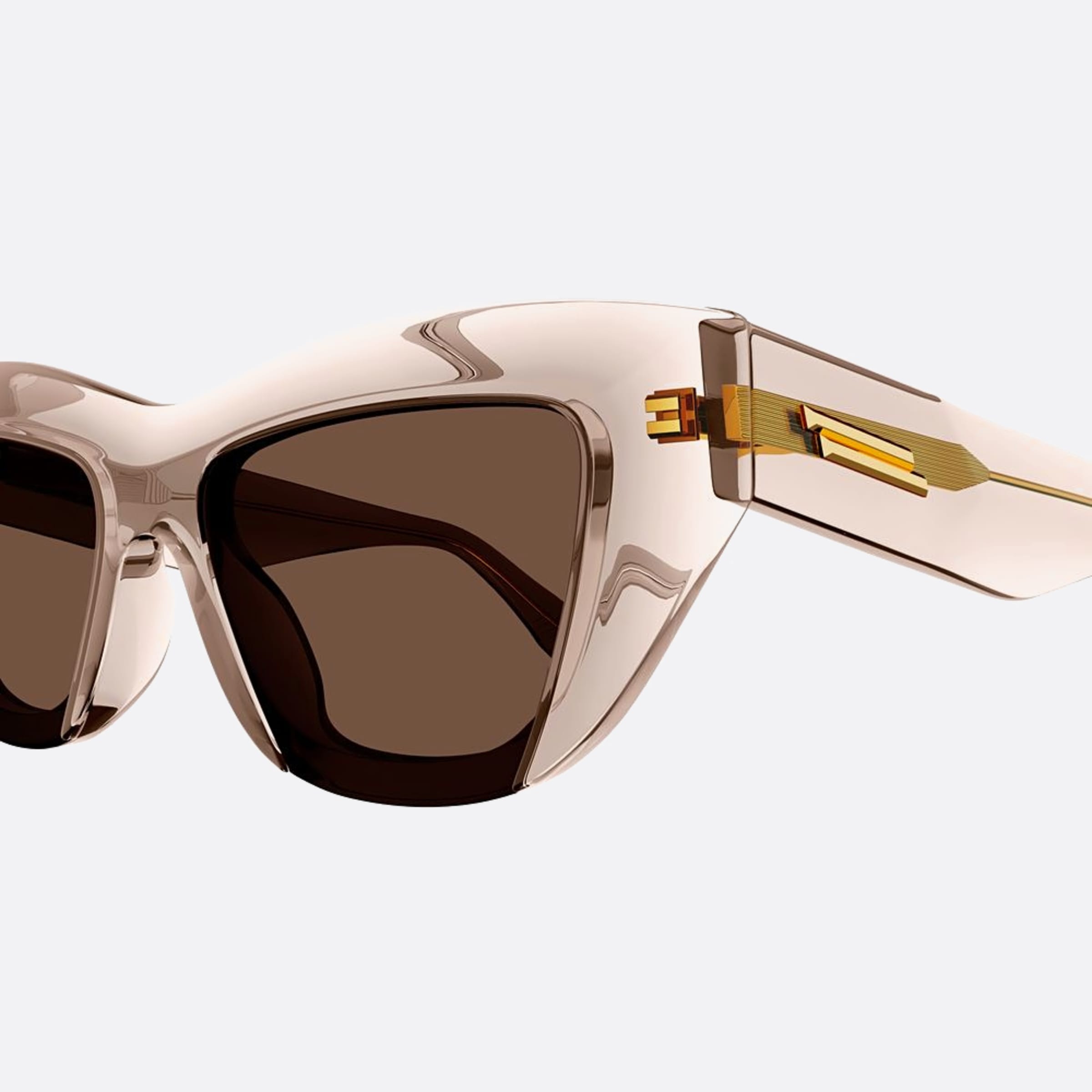 Bottega 52mm Veneta Qwe Brown Squared Woman Sunglasses - Detail View