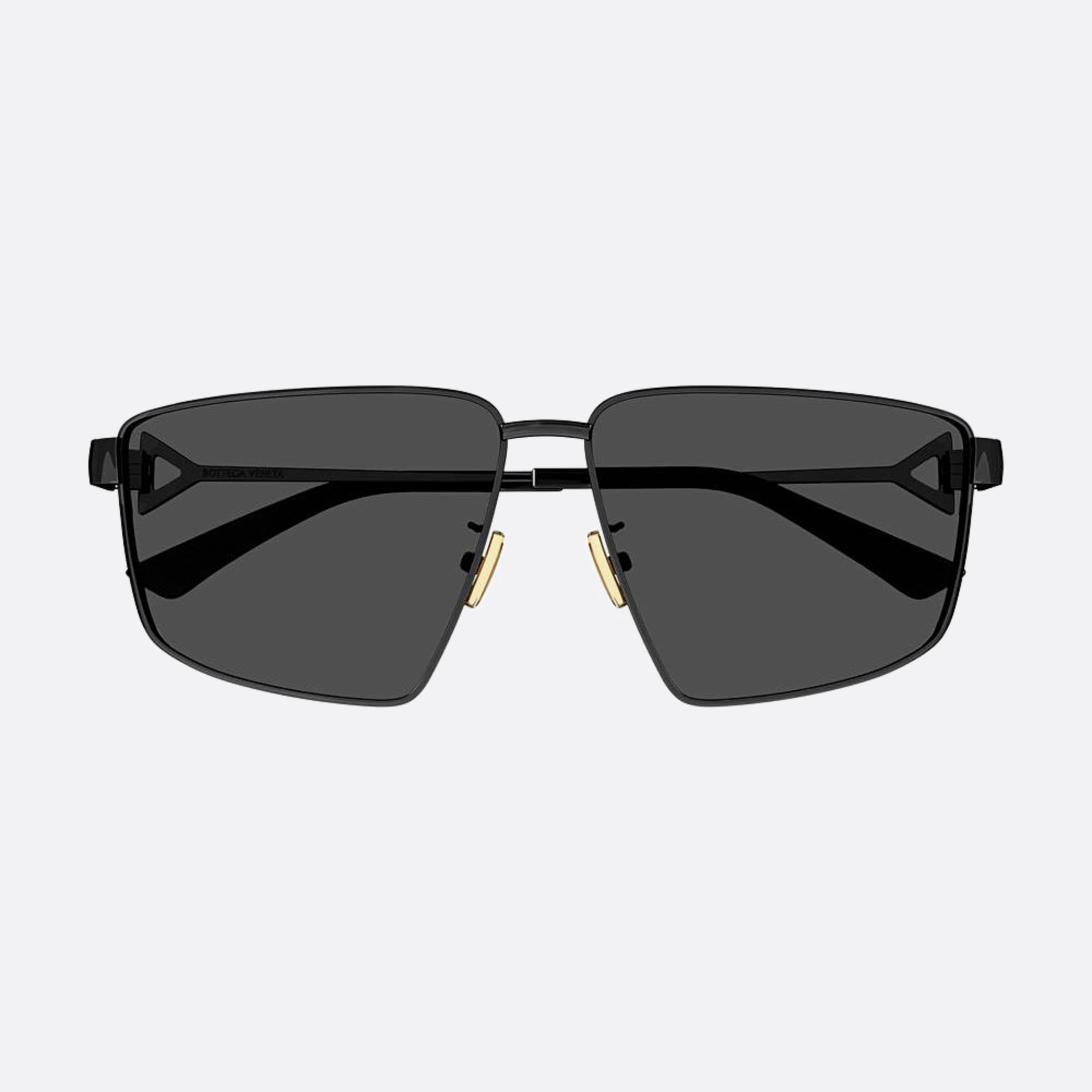 Bottega 61mm Veneta Black Squared Women Sunglasses - Detail View