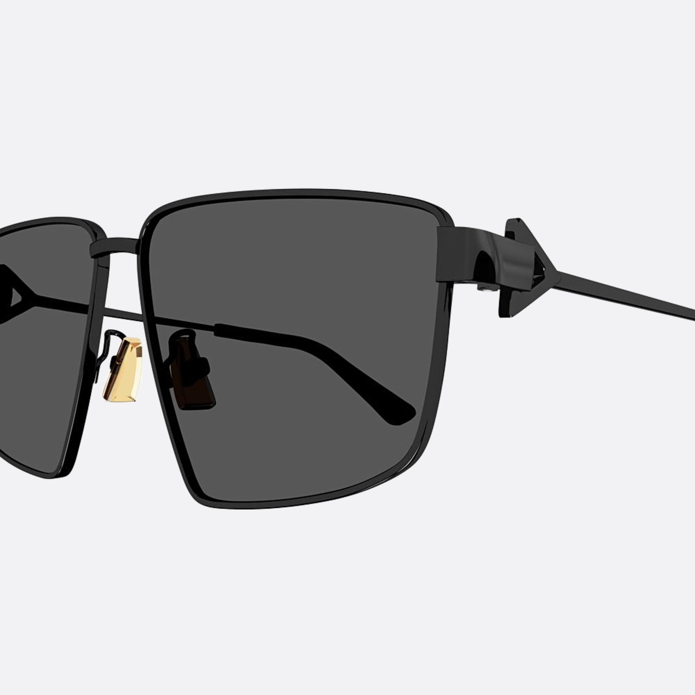 Bottega 61mm Veneta Black Squared Women Sunglasses - Lifestyle Shot