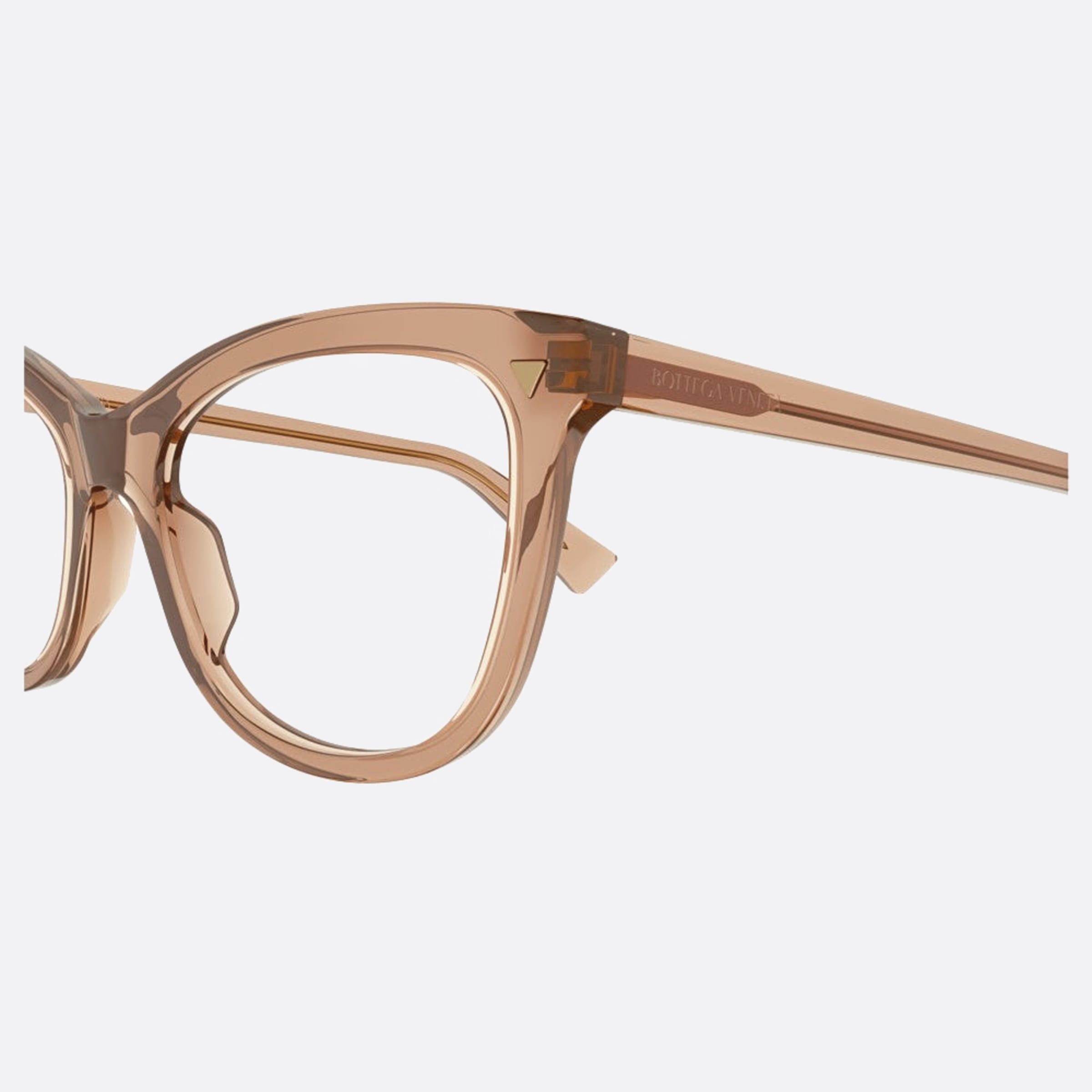 Bottega 54mm Veneta Brown Cat Eye Woman Eyeglasses - Detail View