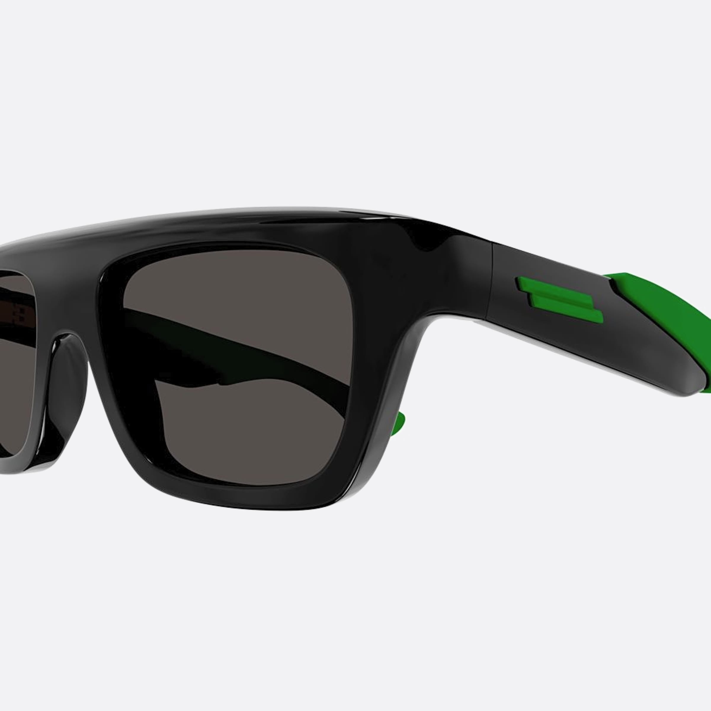 Bottega 54mm Veneta Black Squared Man Sunglasses - Detail View