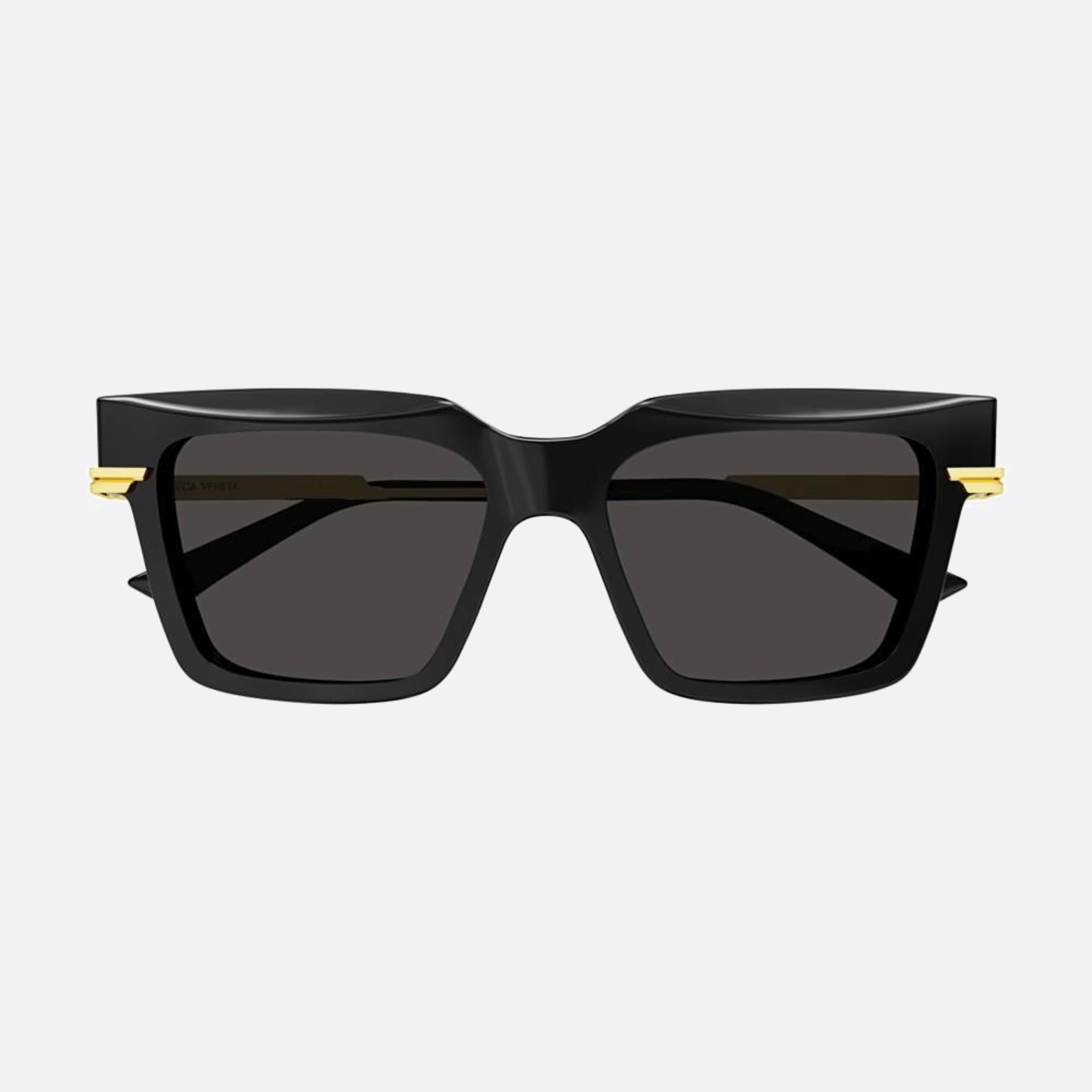Bottega 53mm Veneta Gold Squared Woman Sunglasses - Main View