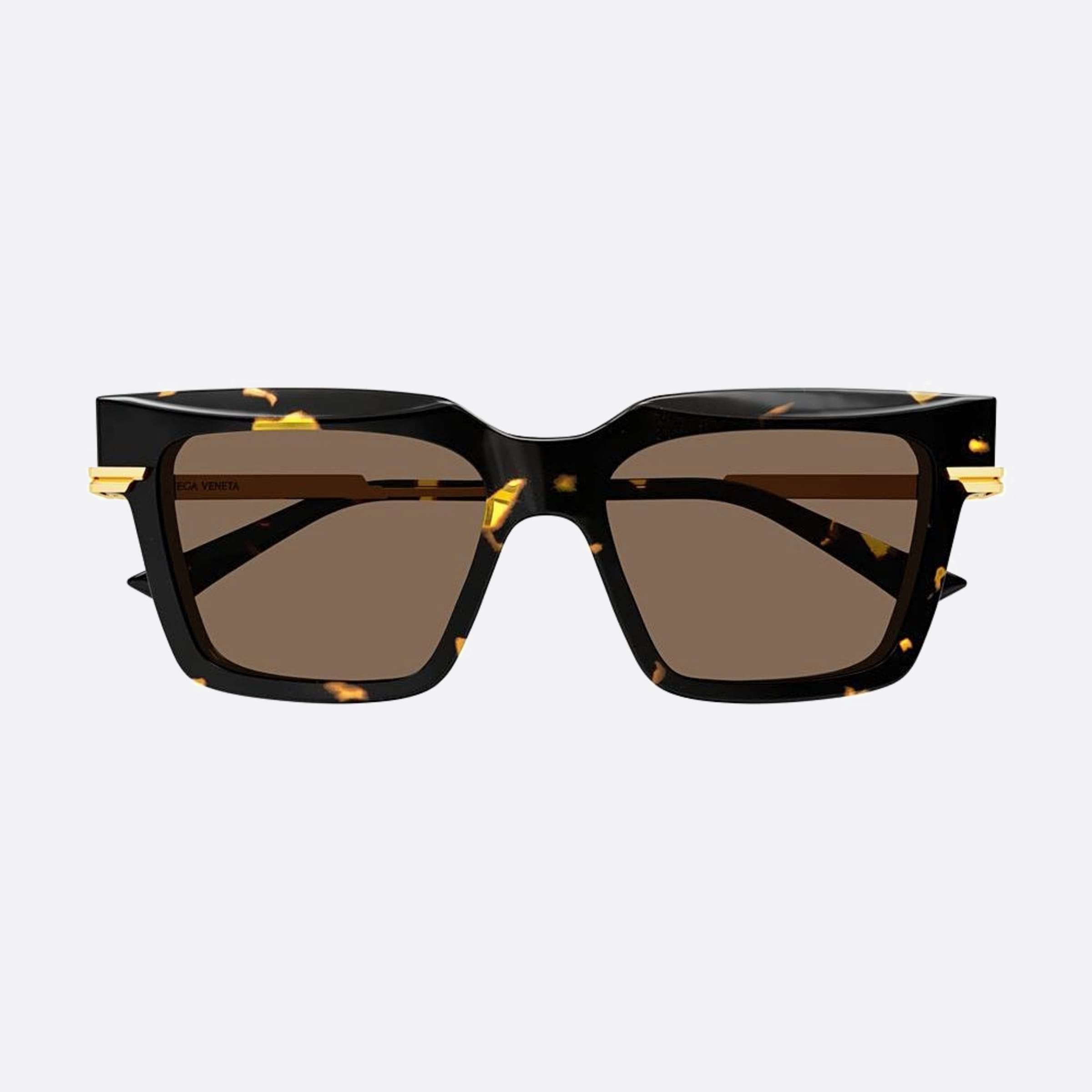 Bottega 53mm Veneta Havana Squared Woman Sunglasses - Detail View
